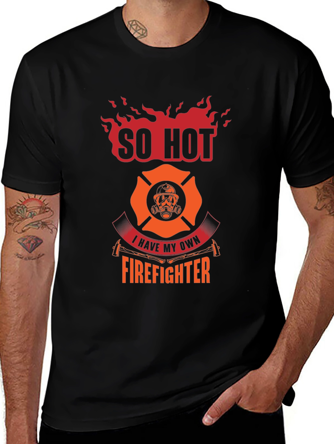 So Hot Firefighter Graphic Tee