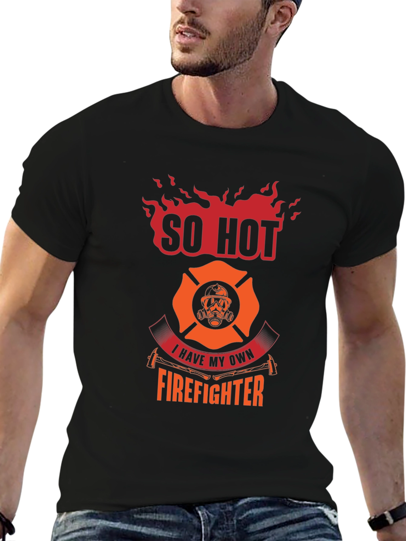 So Hot Firefighter Graphic Tee