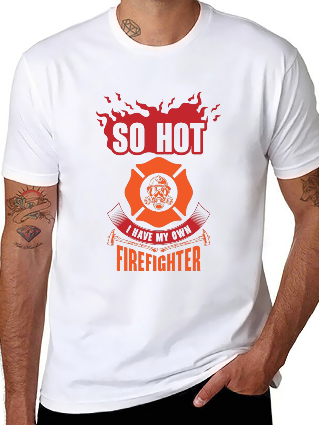 So Hot Firefighter Graphic Tee