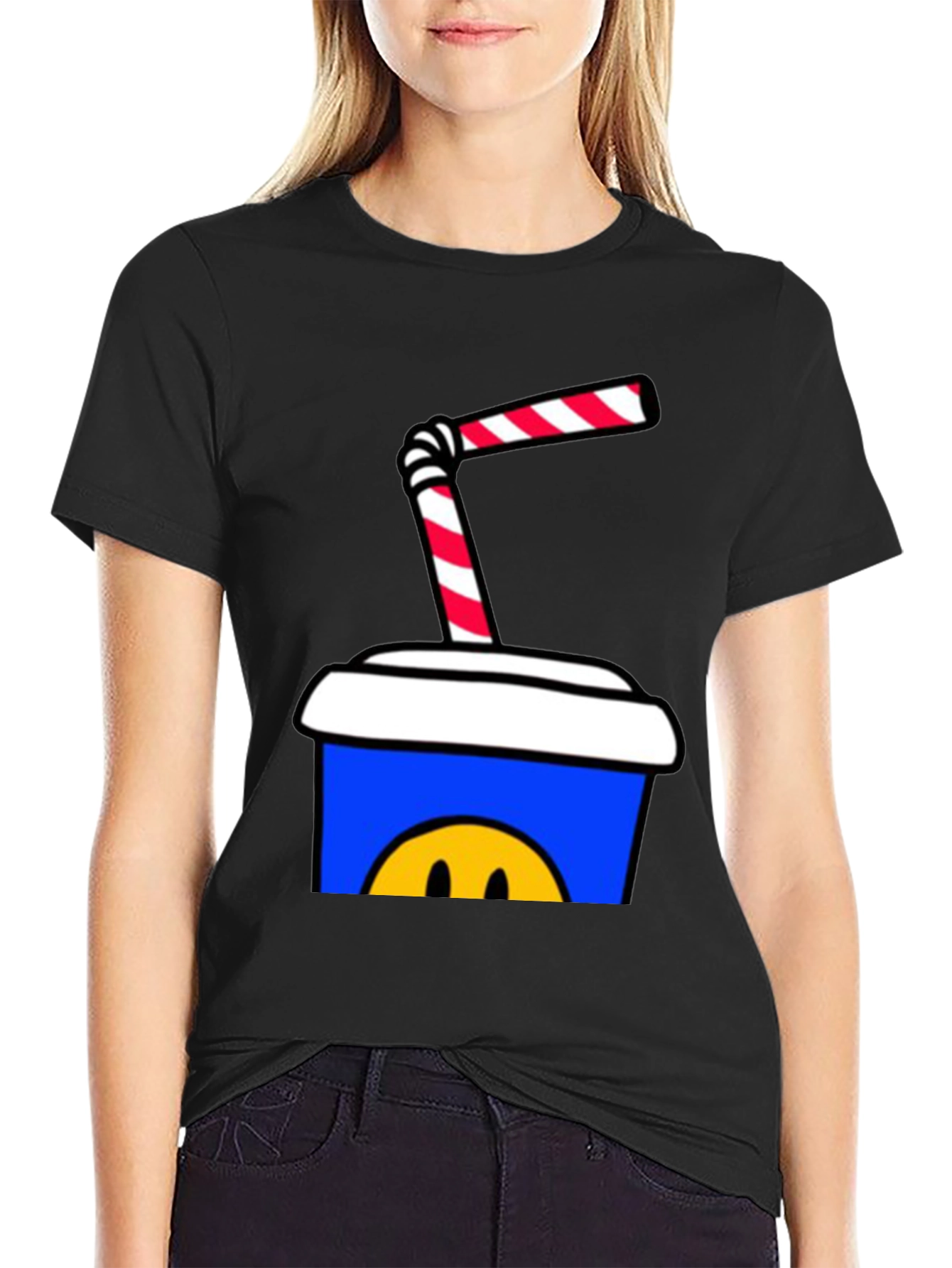 Cartoon Soda Cup T-Shirt - Fun Graphic Tee