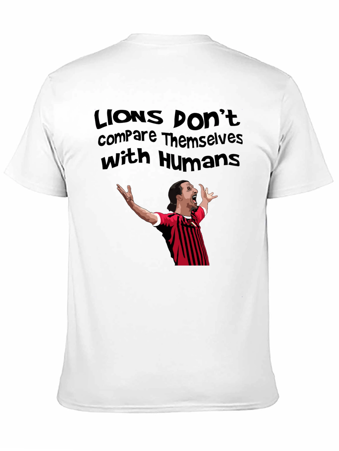 Lions Dont Compare Themselves Black T-Shirt