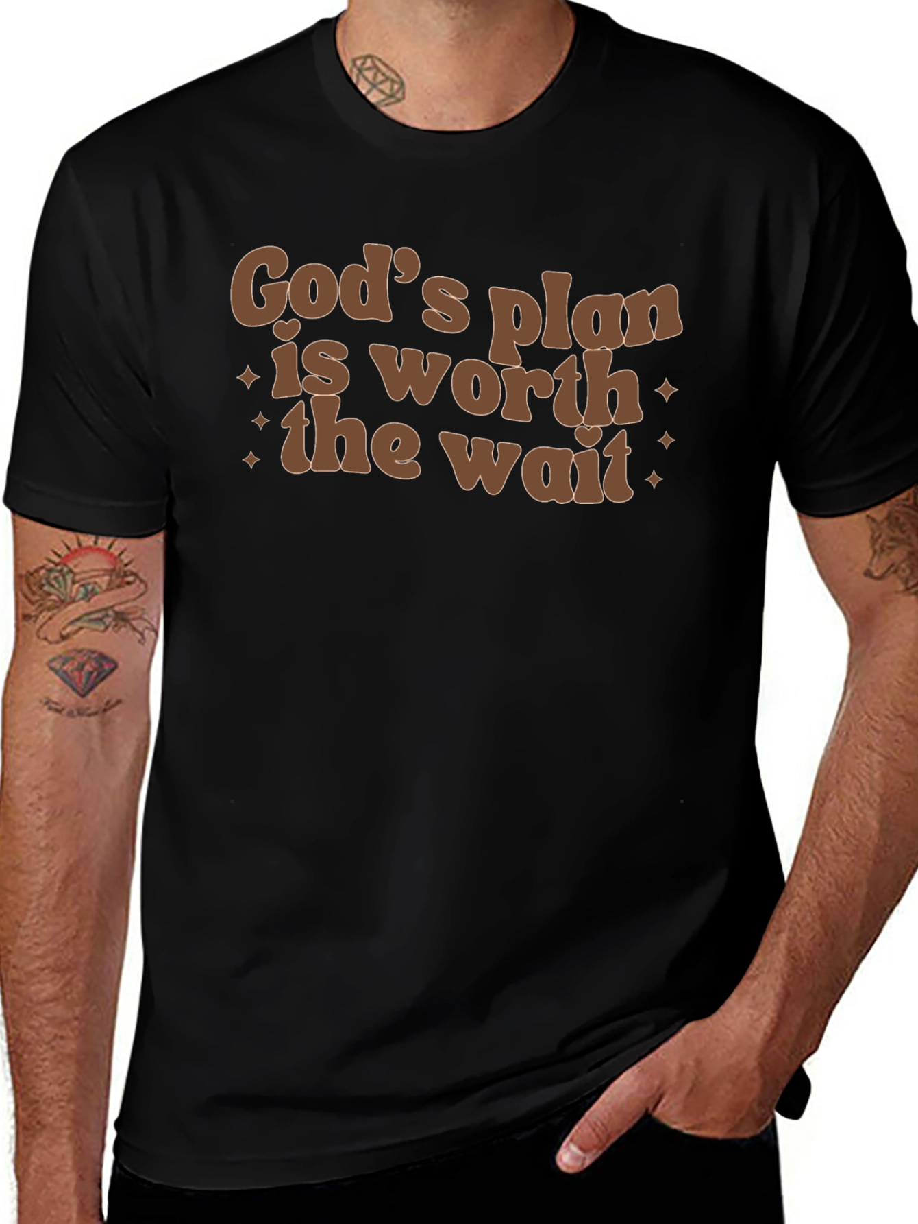 Gods Plan Worth the Wait Graphic Tee