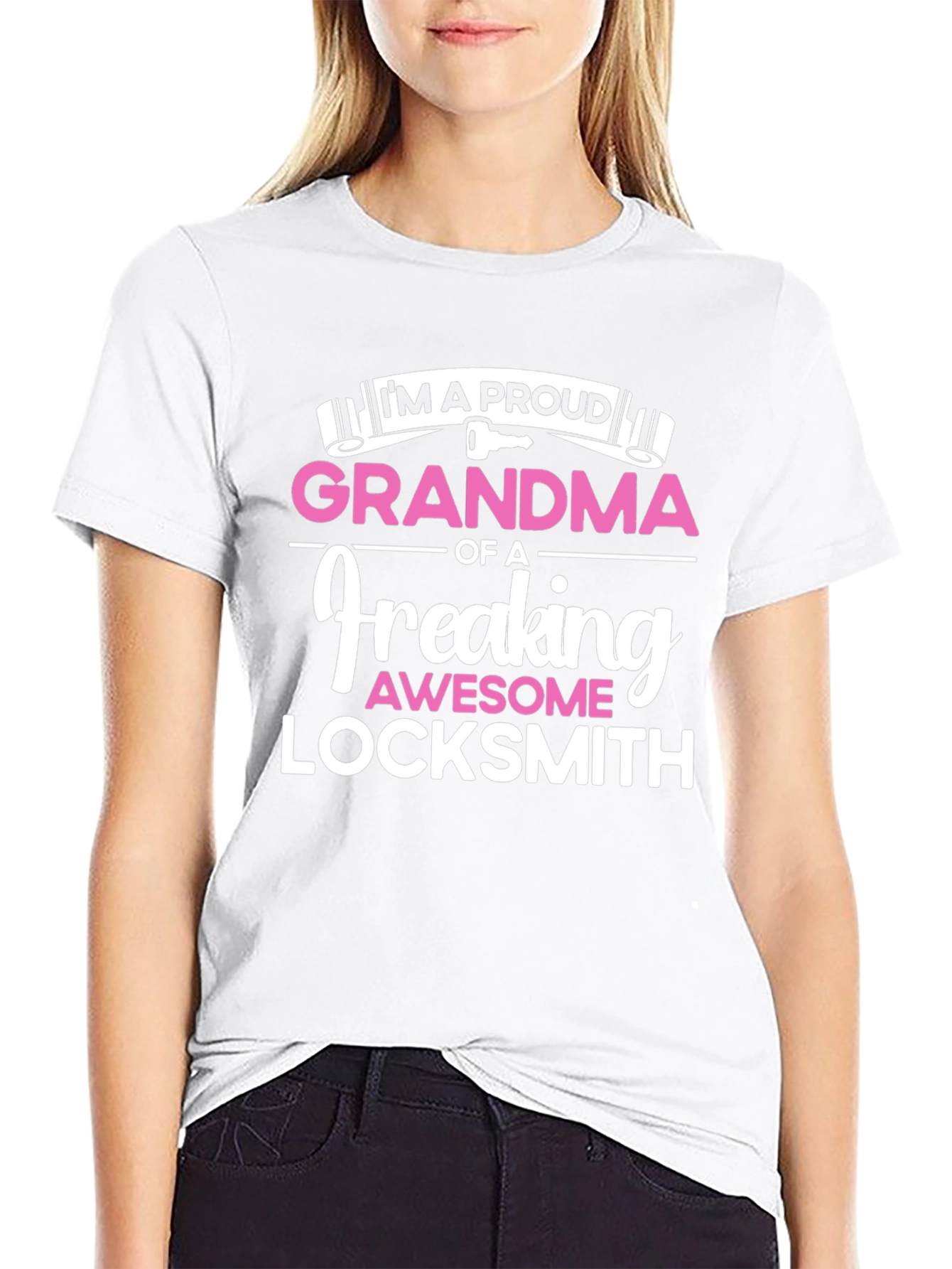 Proud Grandma Locksmith Graphic T-Shirt