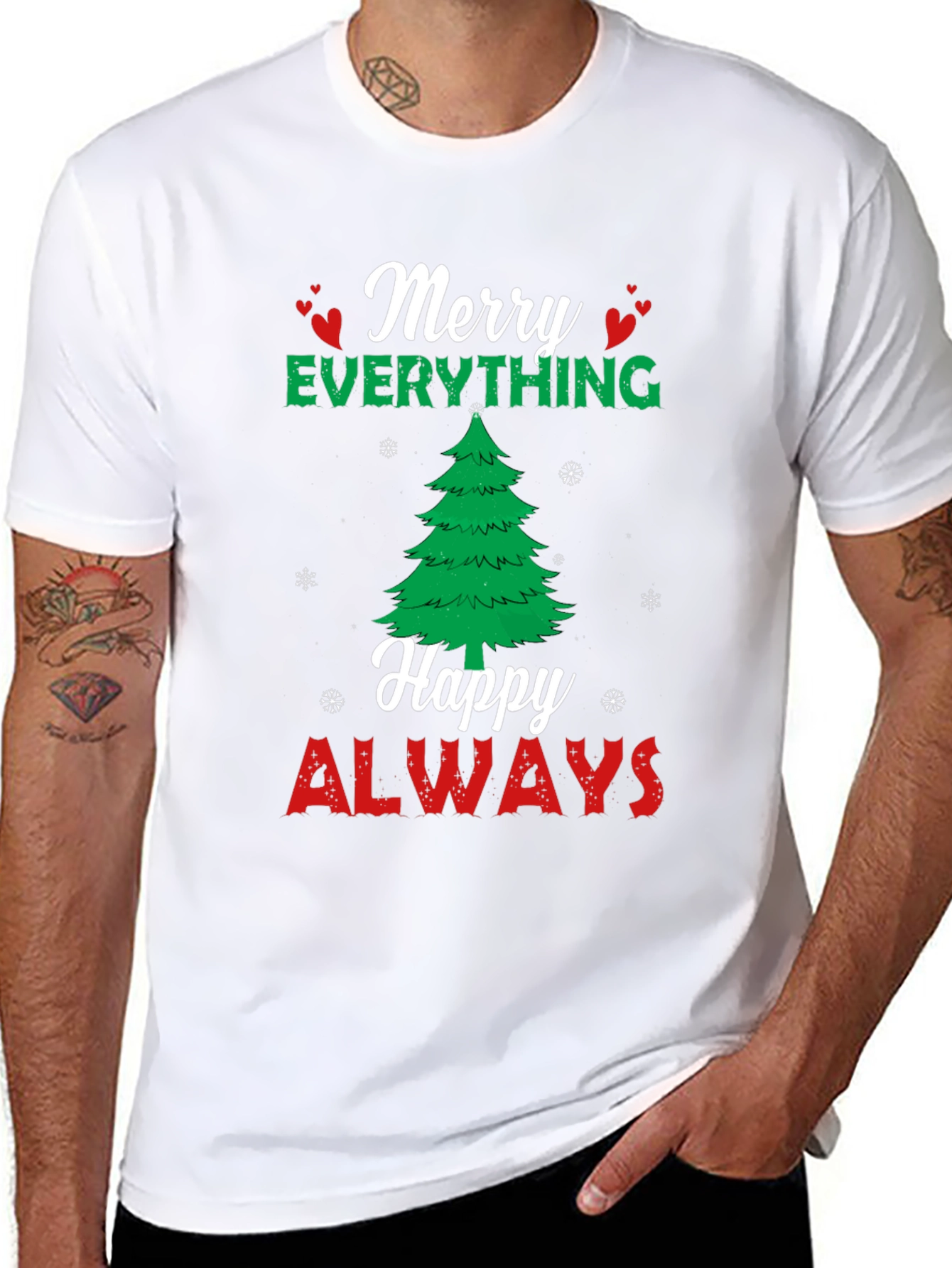 Merry Everything Happy Always Holiday T-Shirt
