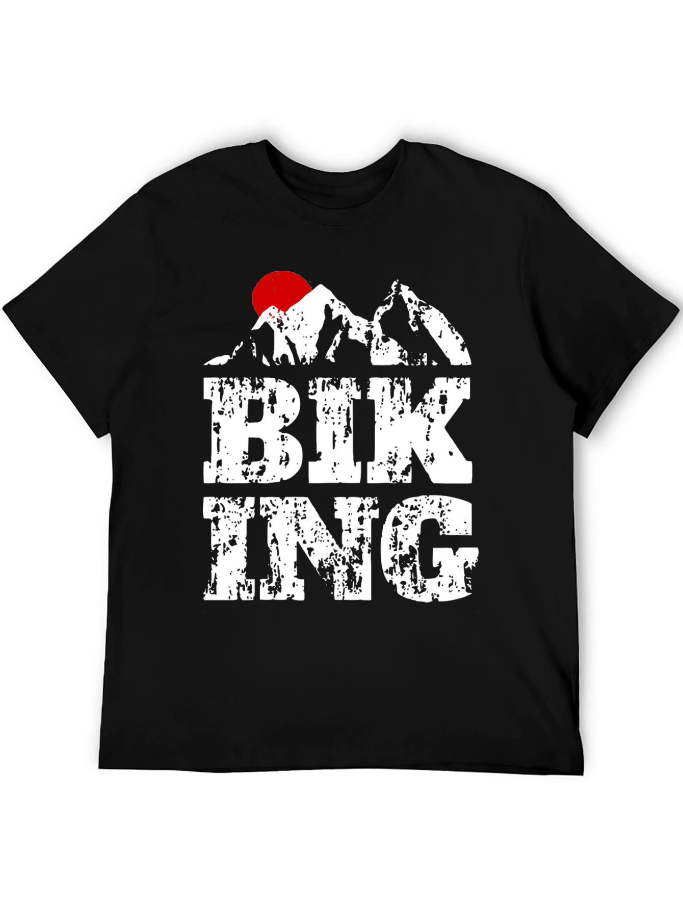 Biking Mountain Graphic T-Shirt
