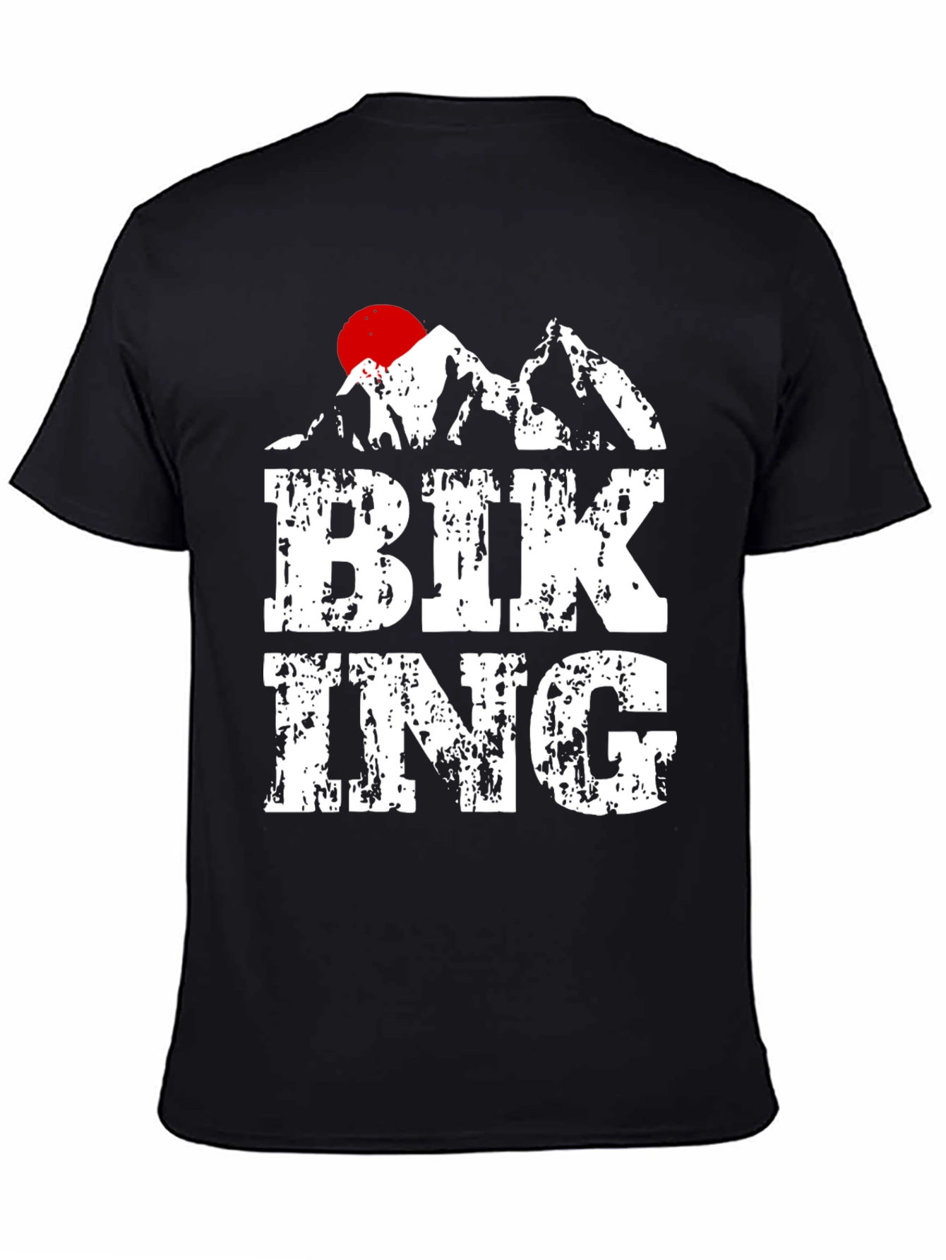 Biking Mountain Graphic T-Shirt