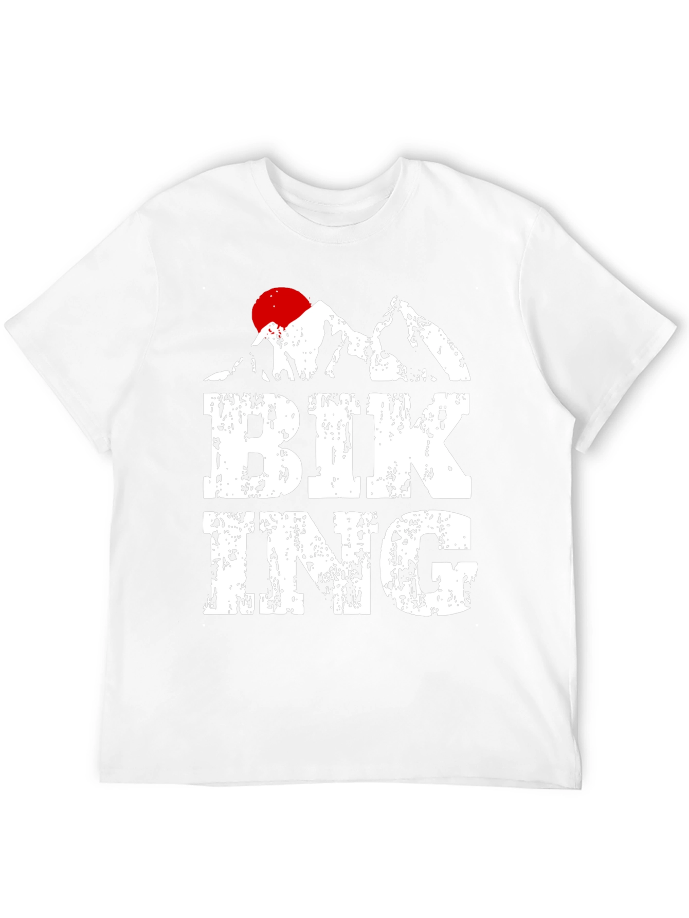 Biking Mountain Graphic T-Shirt