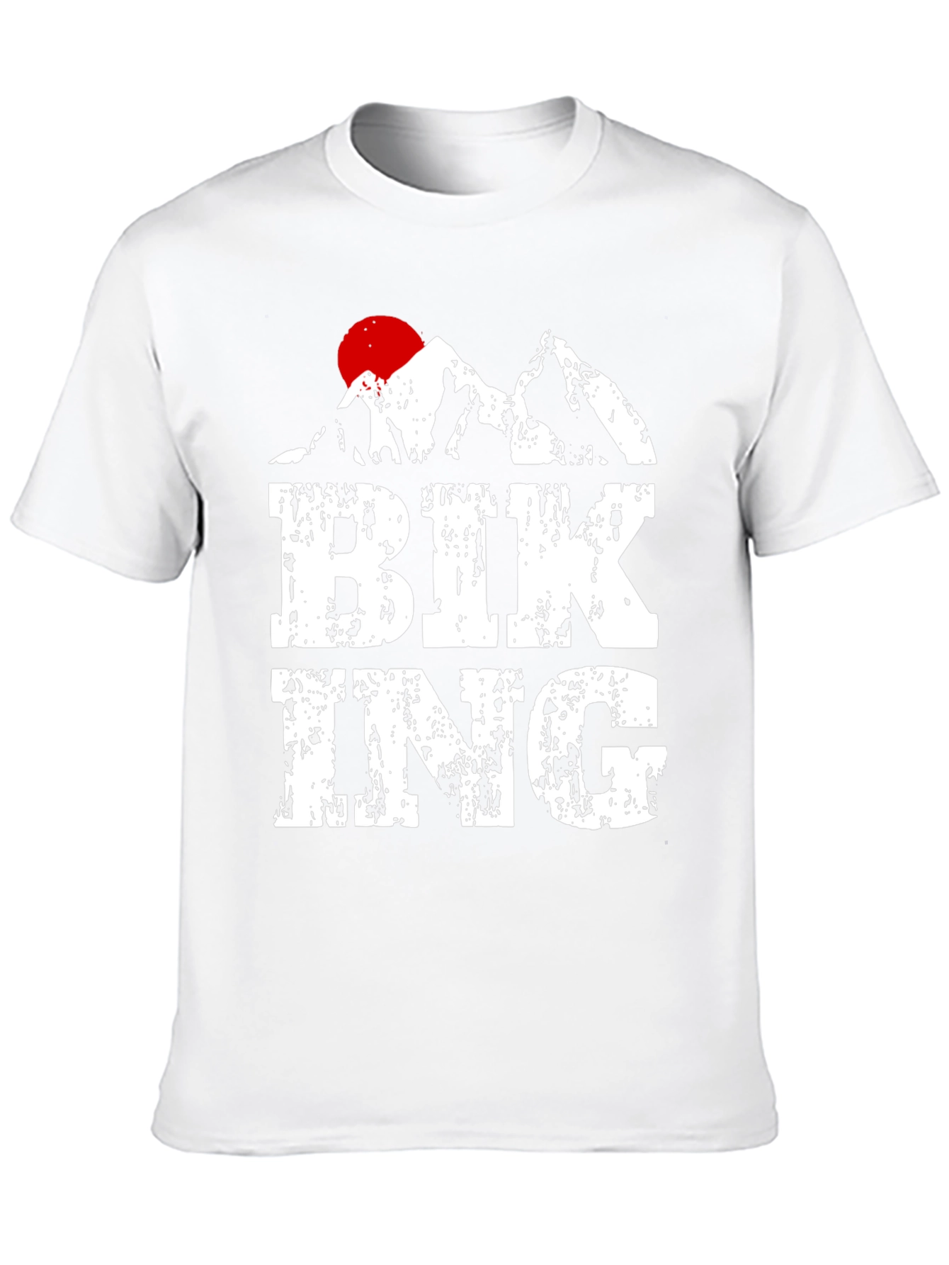 Biking Mountain Graphic T-Shirt