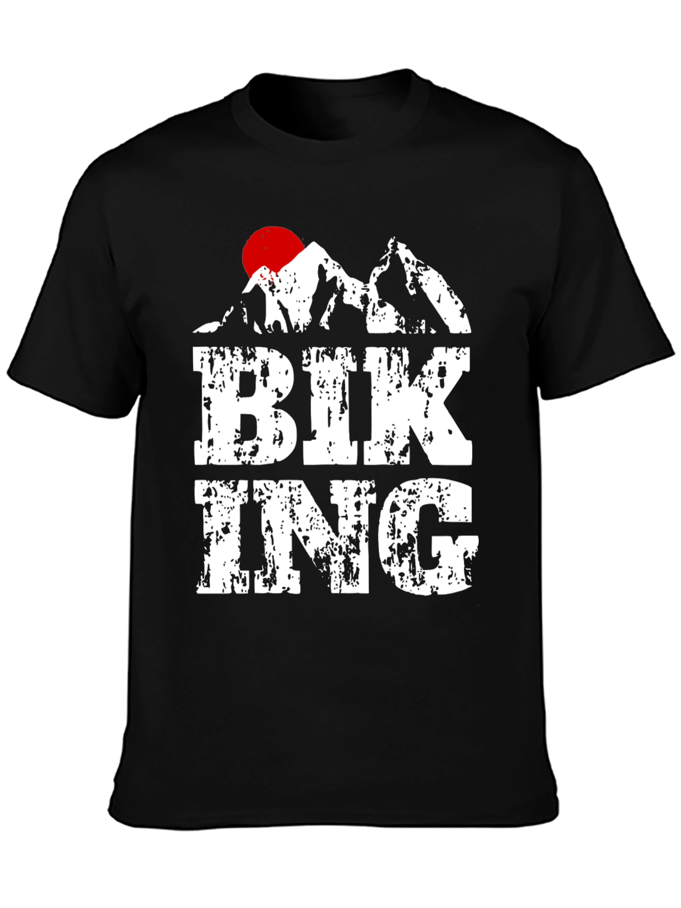 Biking Mountain Graphic T-Shirt