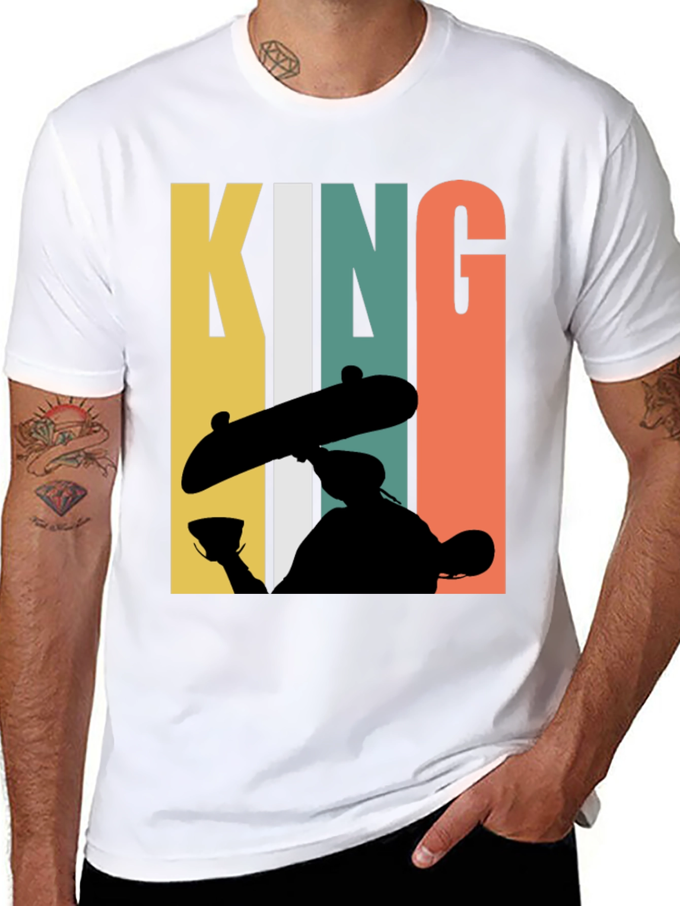 Skate King Graphic T-Shirt - Retro Style