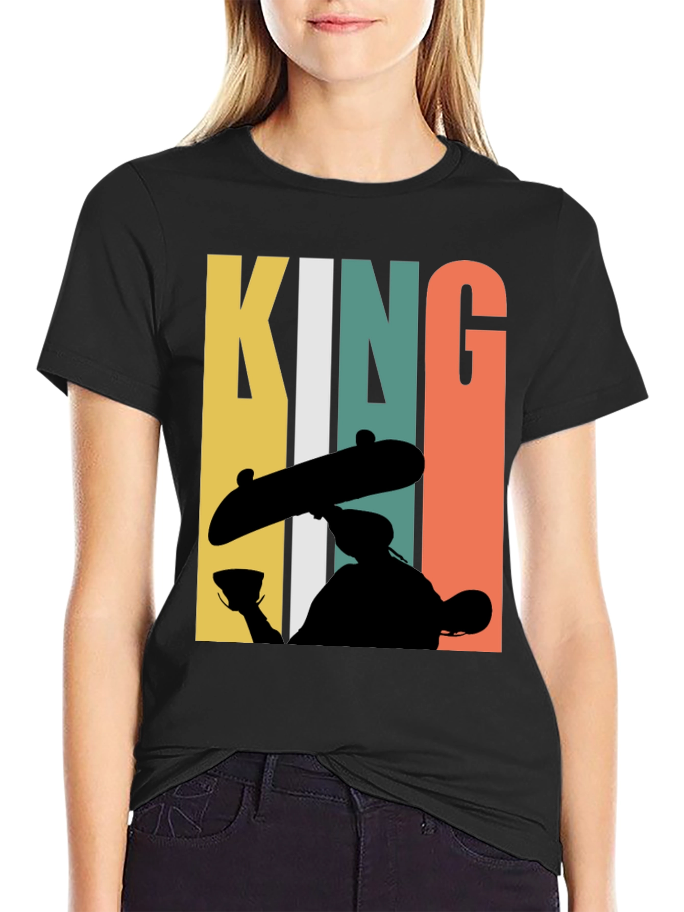 Skate King Graphic T-Shirt - Retro Style