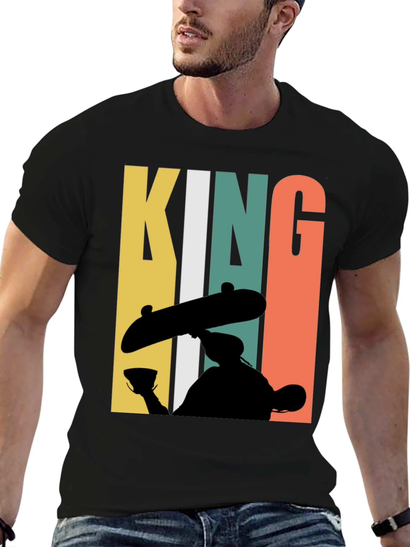 Skate King Graphic T-Shirt - Retro Style