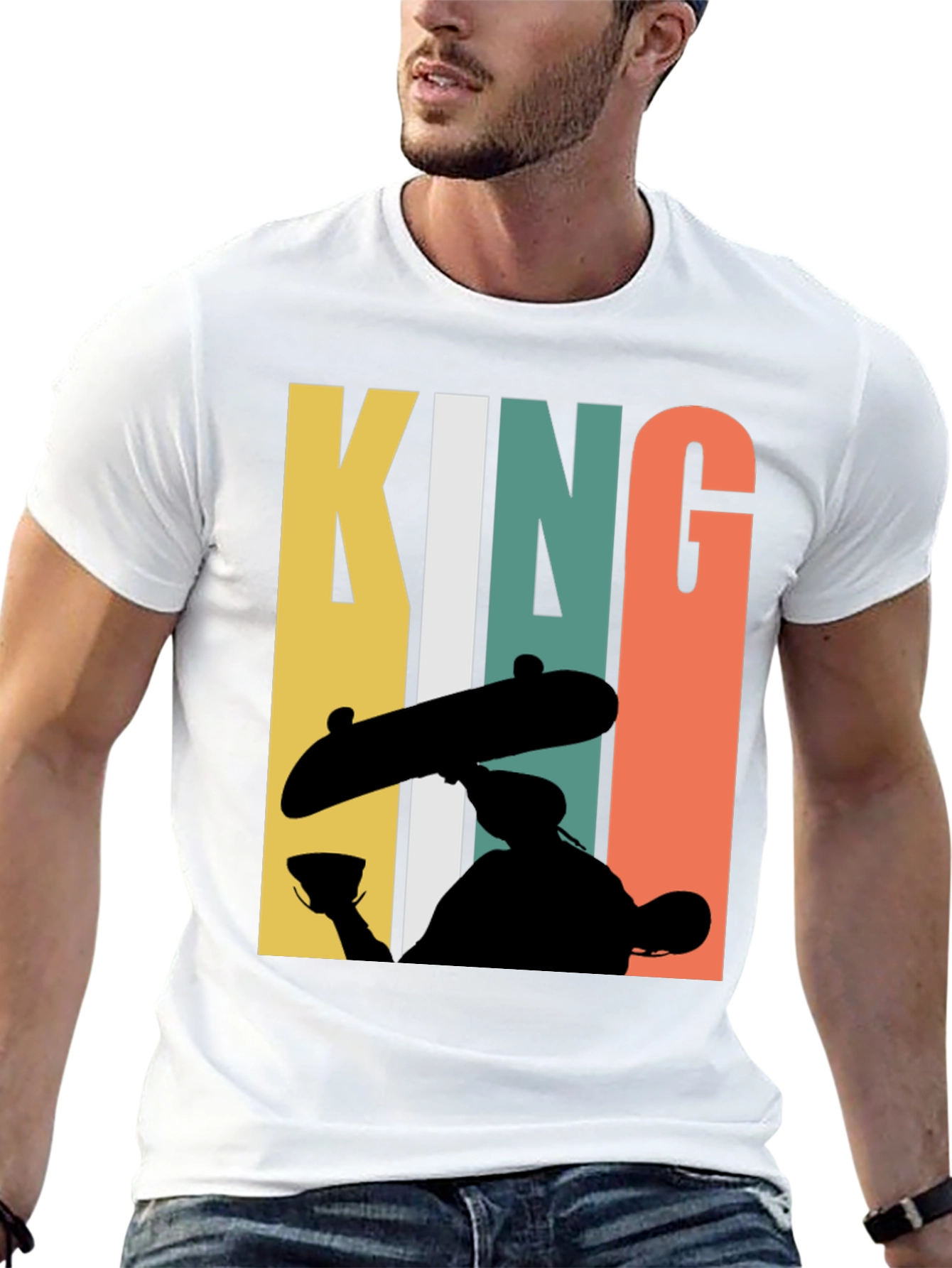 Skate King Graphic T-Shirt - Retro Style