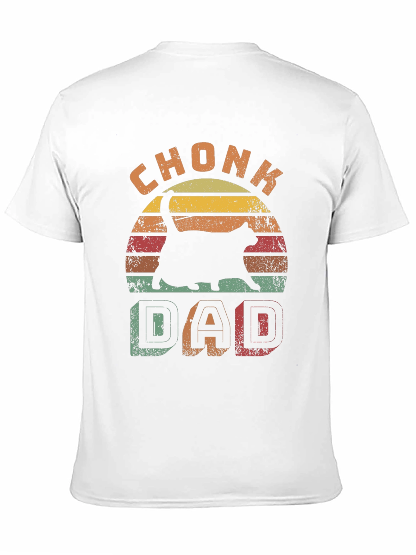 Chonk Dad Cat Lover T-Shirt