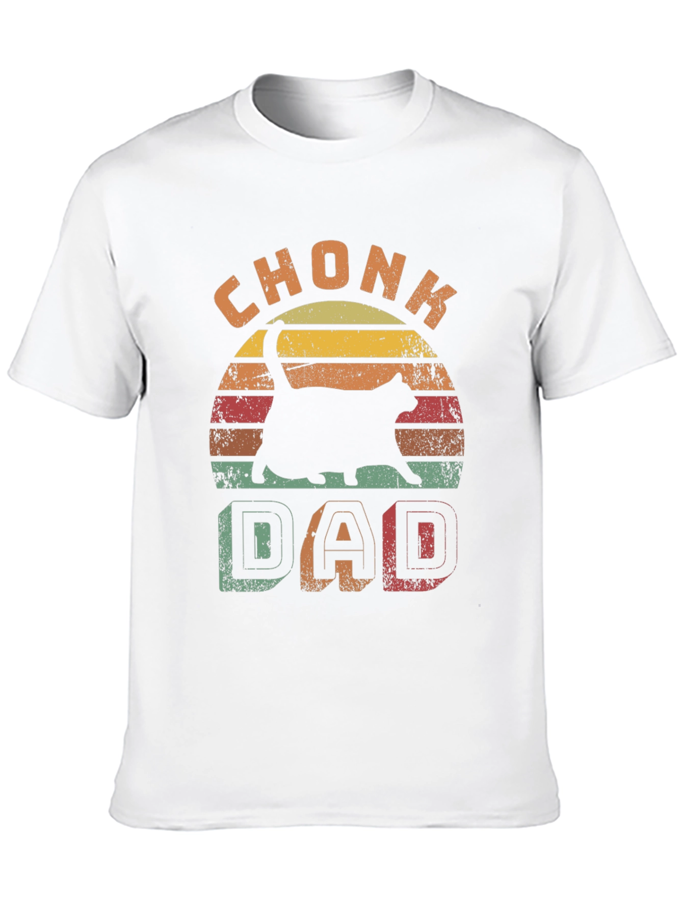 Chonk Dad Cat Lover T-Shirt