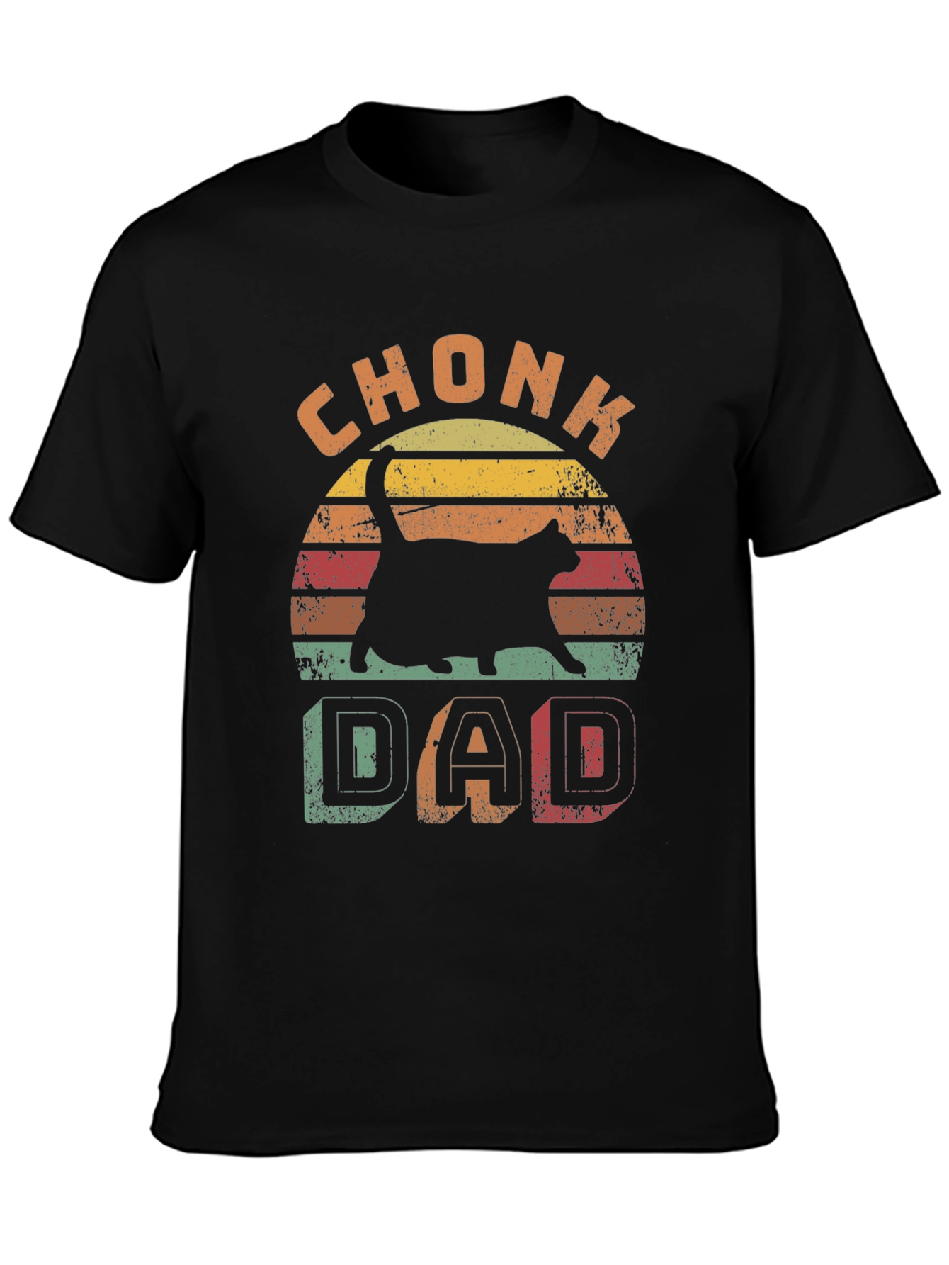 Chonk Dad Cat Lover T-Shirt