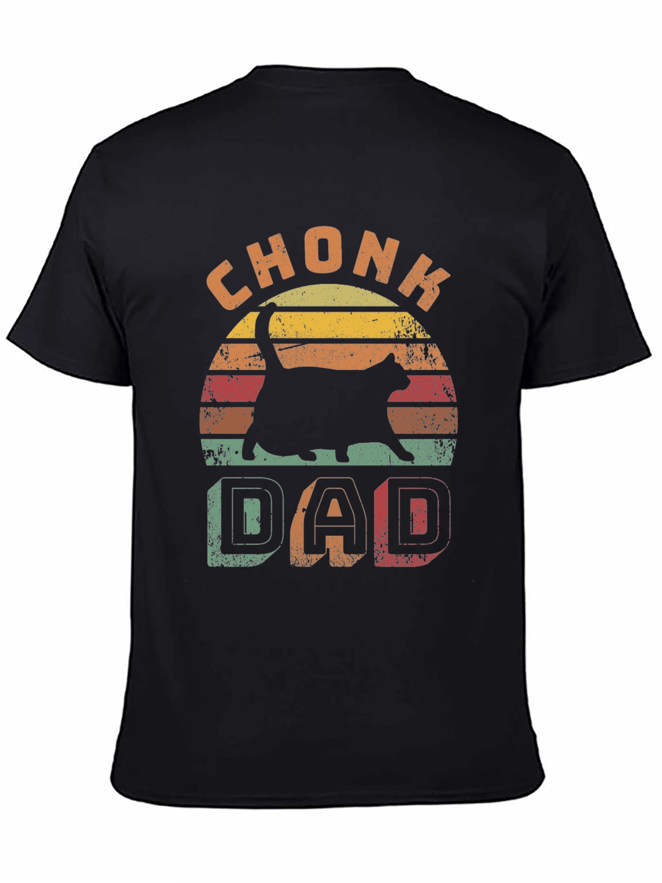 Chonk Dad Cat Lover T-Shirt
