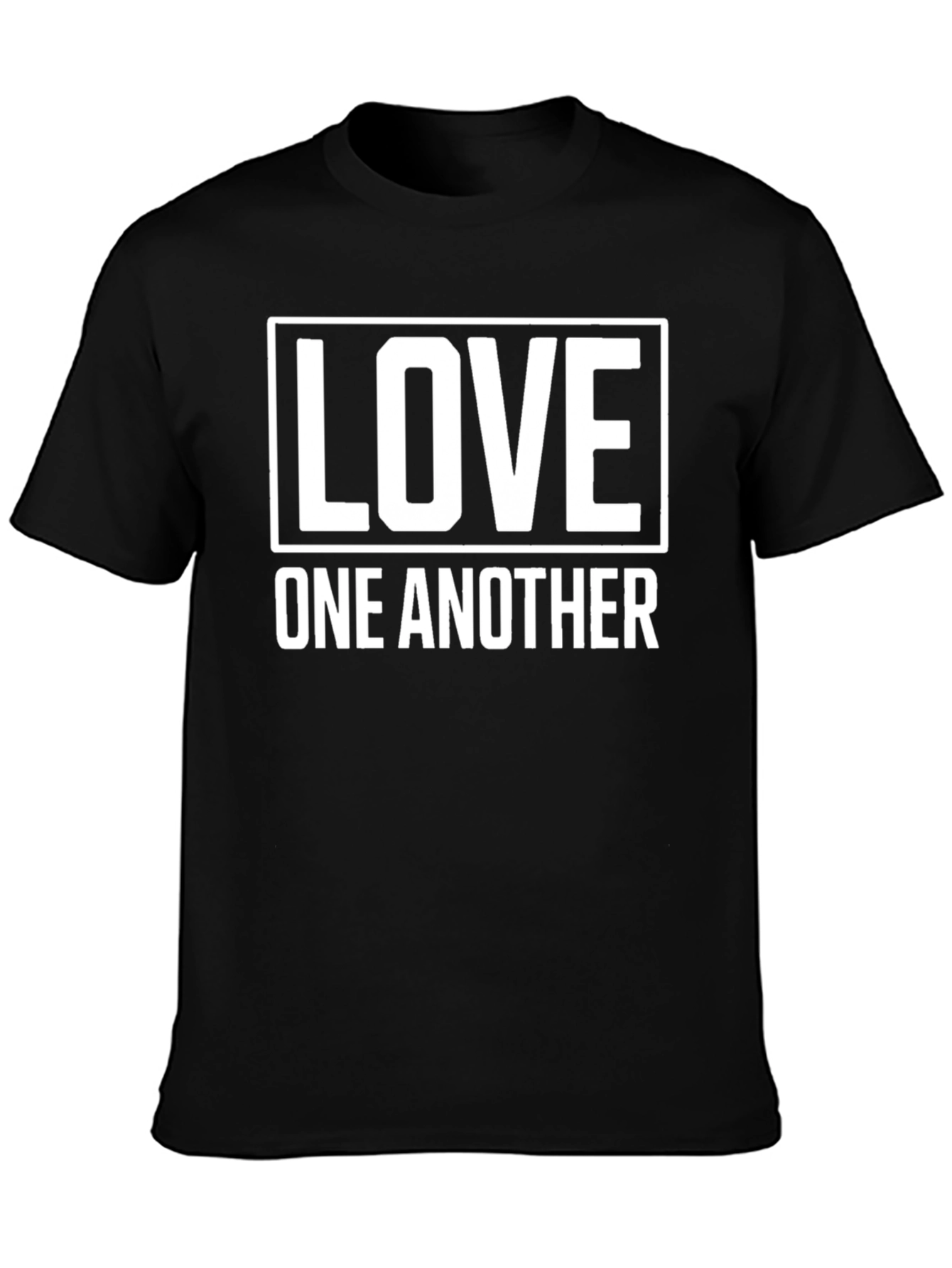 Love One Another Graphic Tee - Black