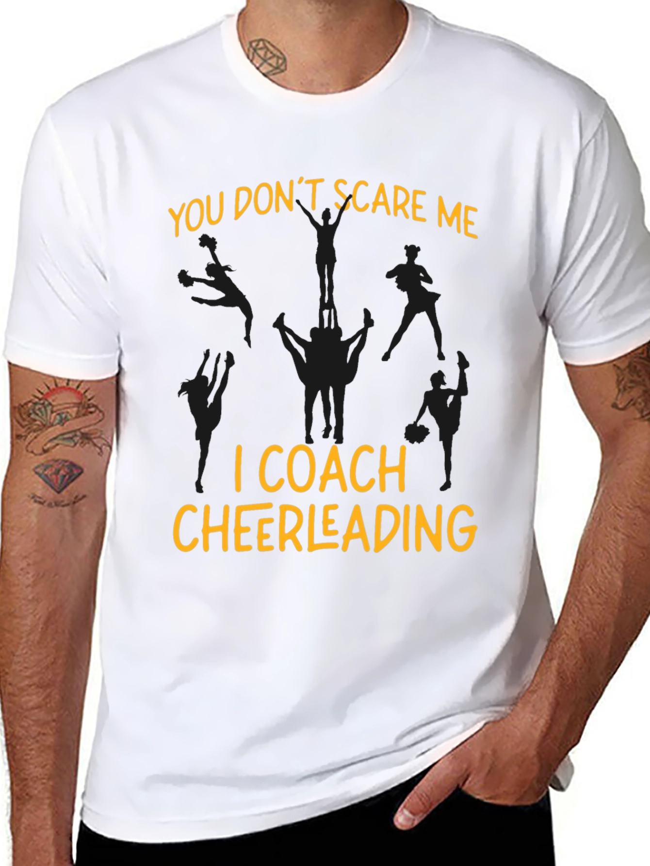Cheerleading Coach Graphic Tee - Funny Slogan Shirt