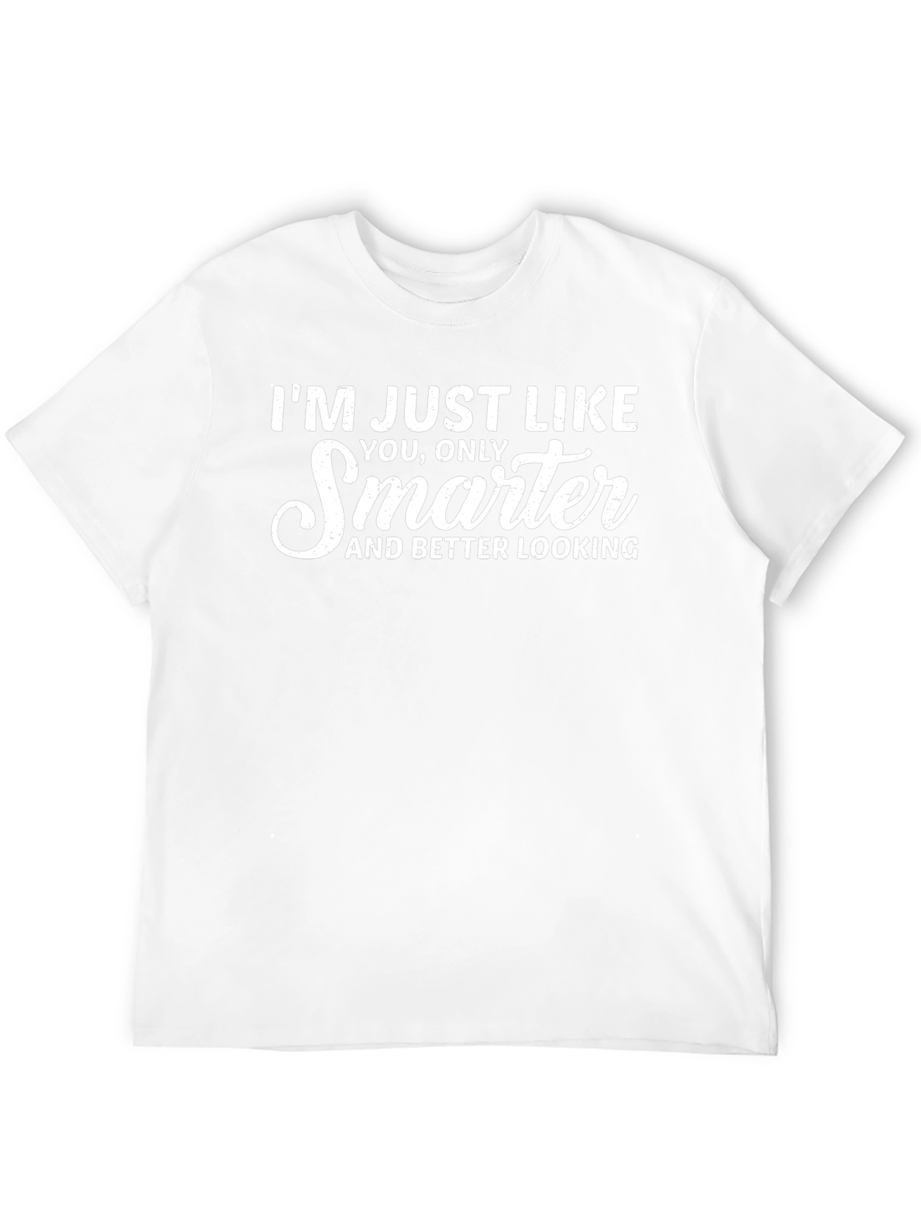 Funny Smarter T-Shirt - Mens Black Tee
