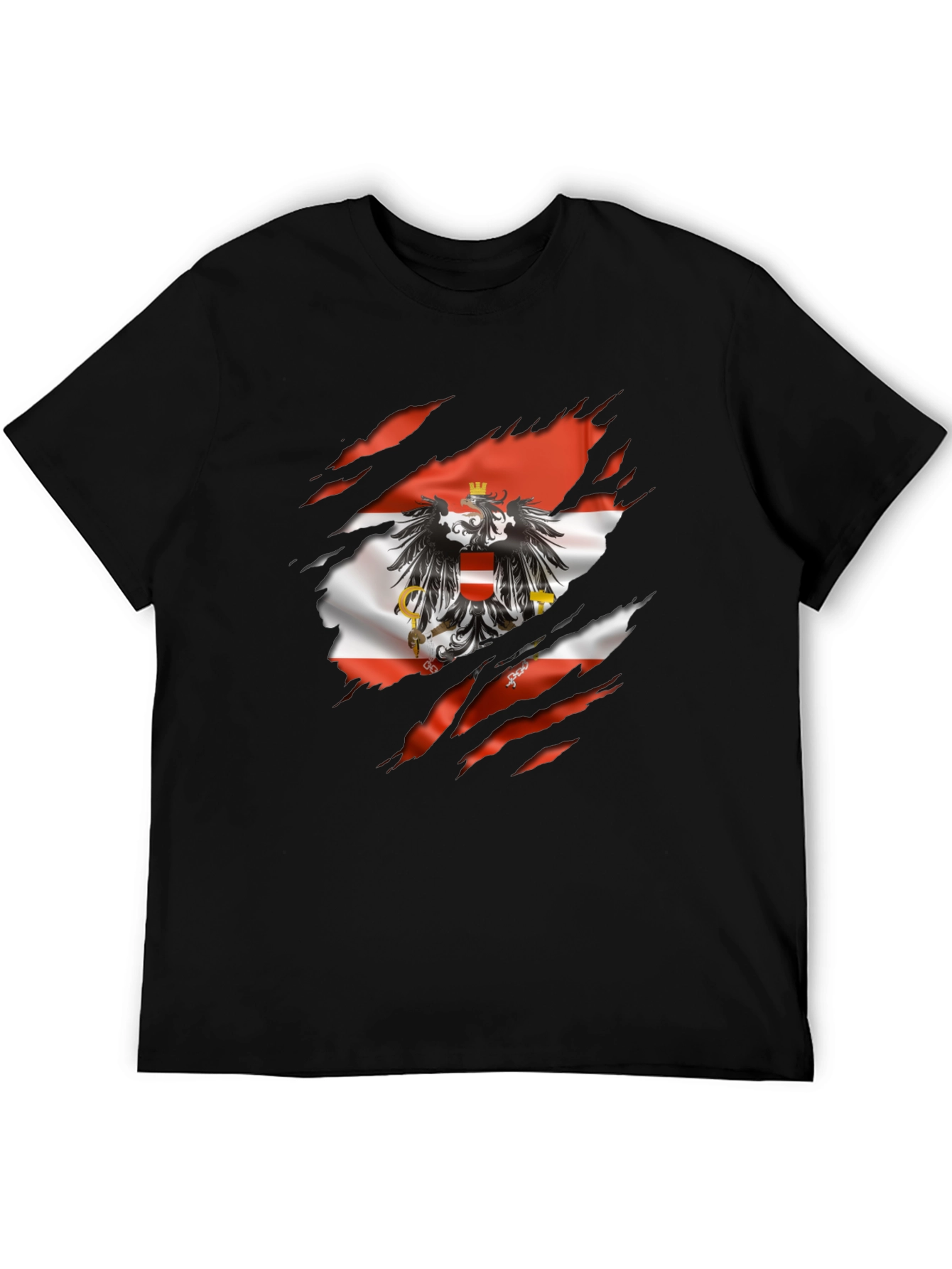 Austria Flag Eagle Graphic T-Shirt