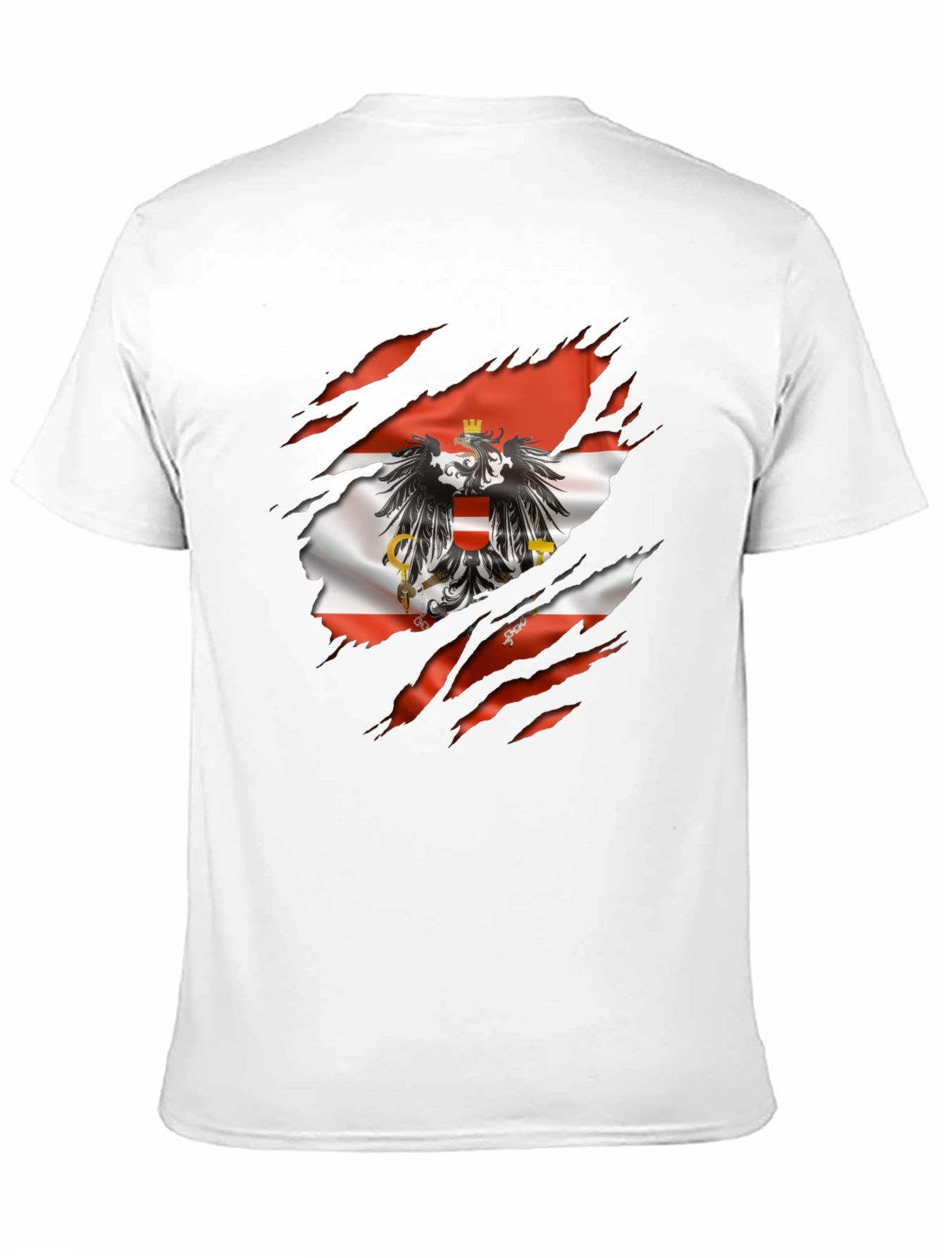 Austria Flag Eagle Graphic T-Shirt