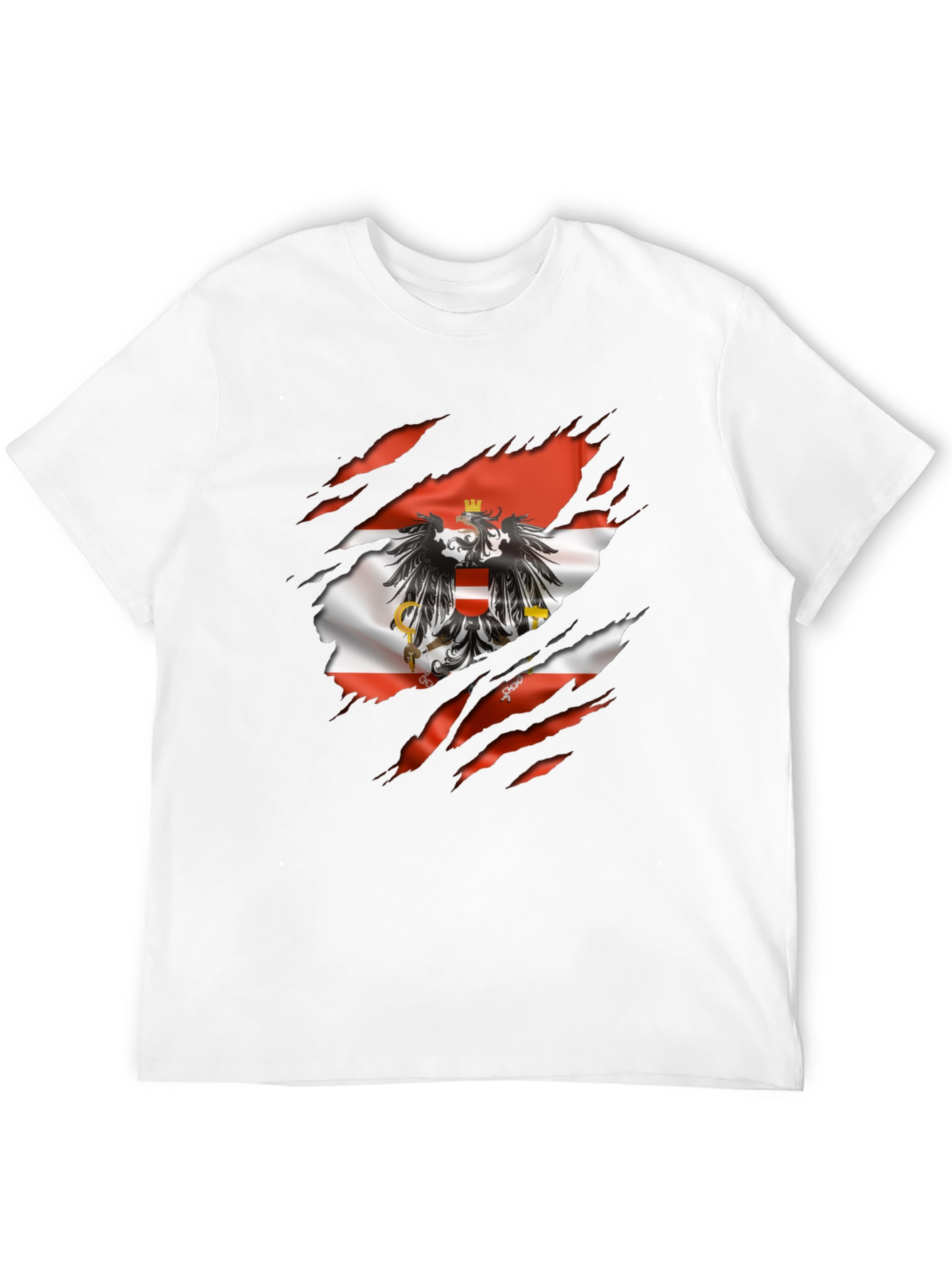 Austria Flag Eagle Graphic T-Shirt