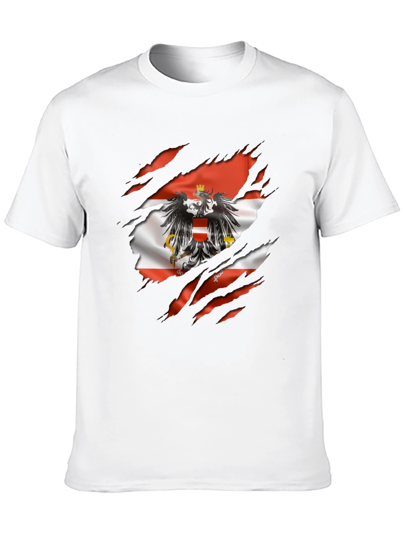 Austria Flag Eagle Graphic T-Shirt