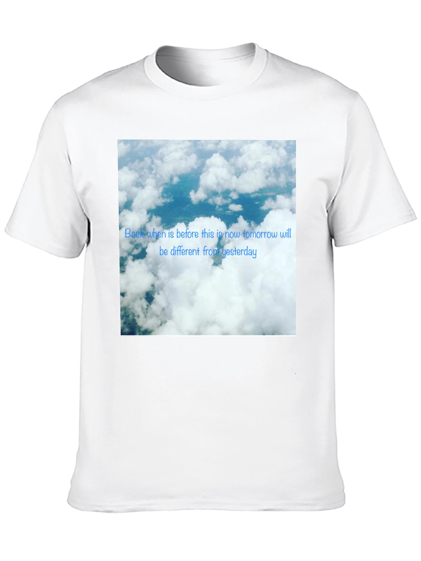 Sky Cloud Photo T-Shirt - Modern Design