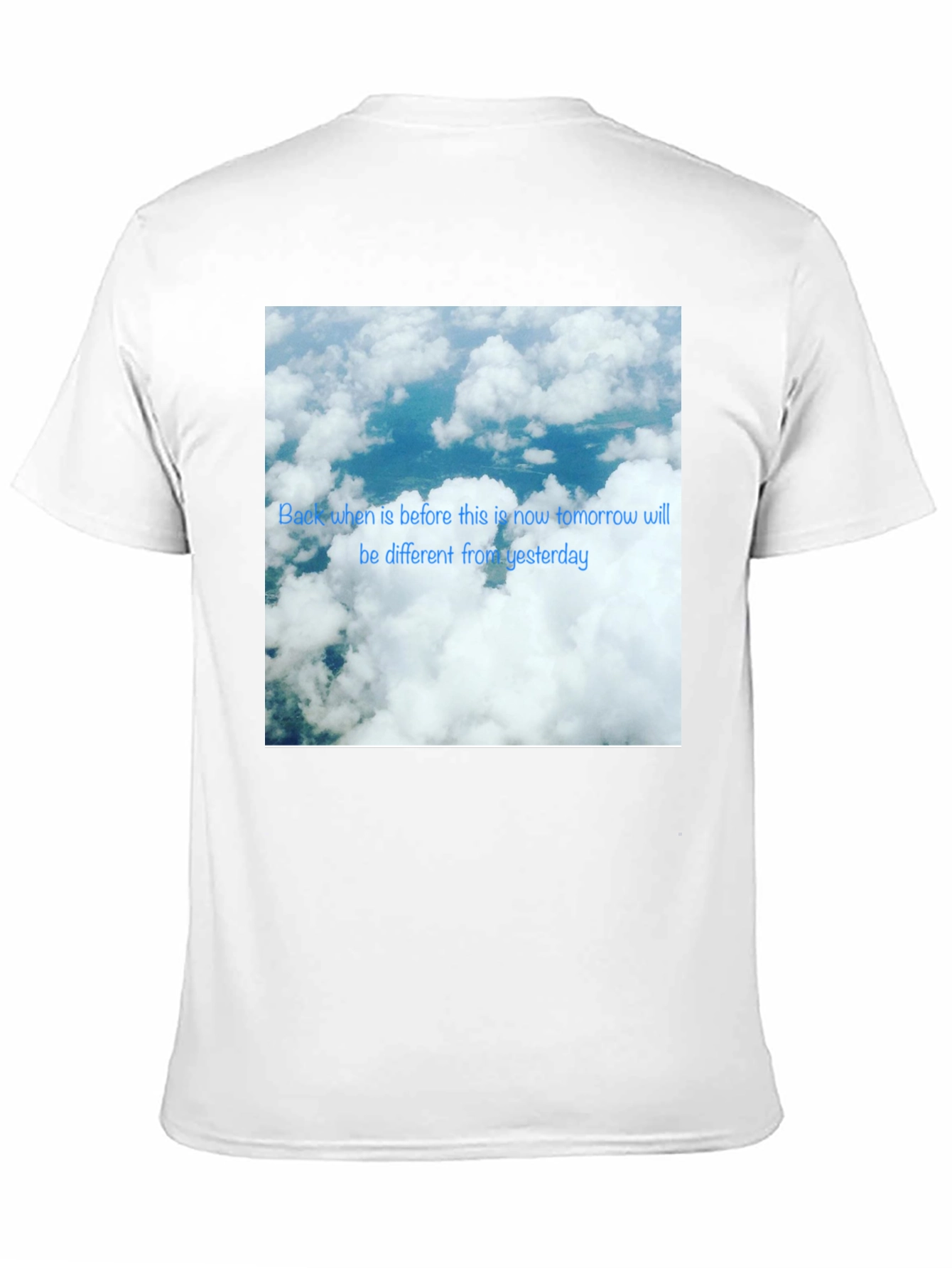 Sky Cloud Photo T-Shirt - Modern Design