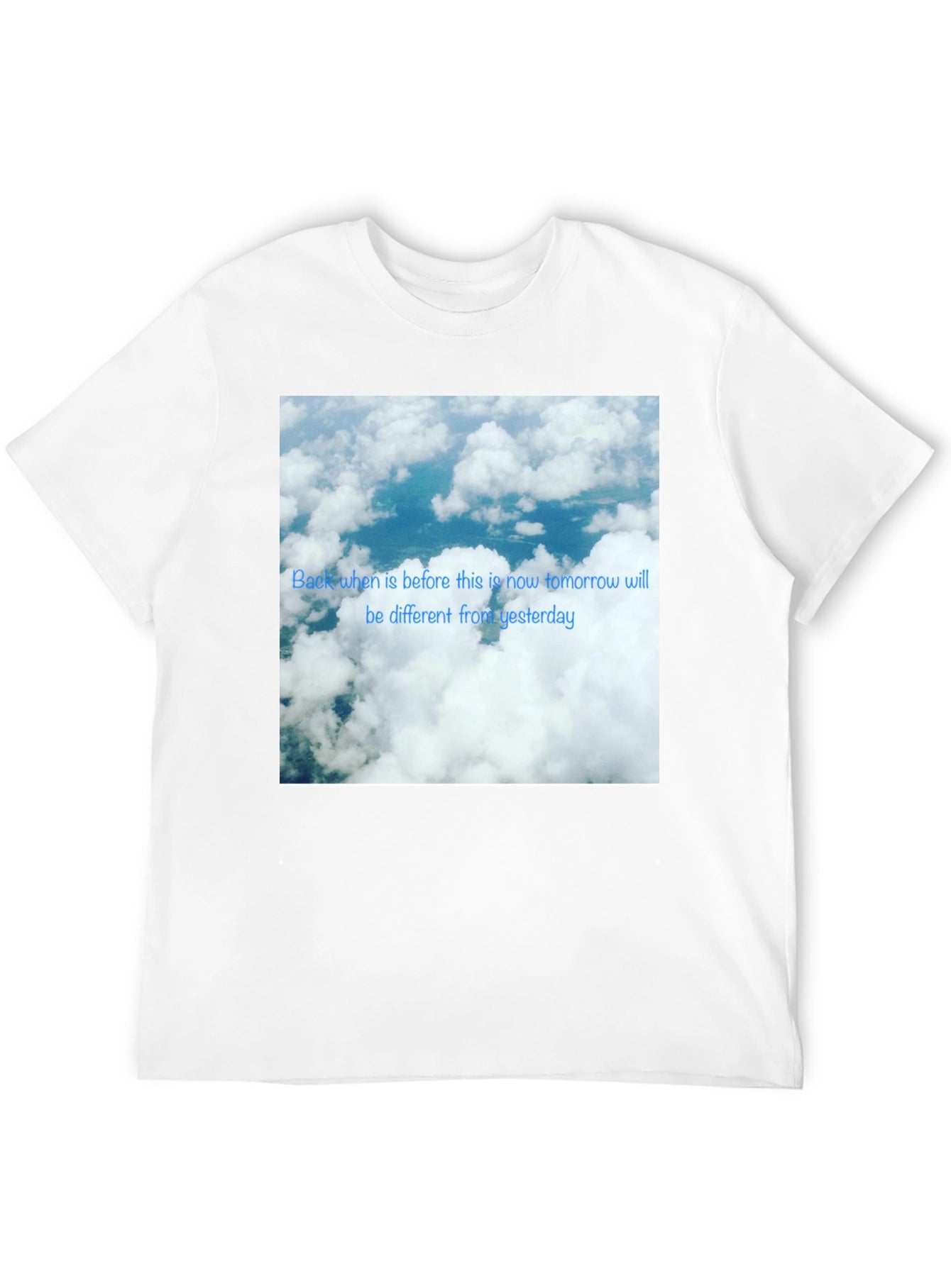 Sky Cloud Photo T-Shirt - Modern Design