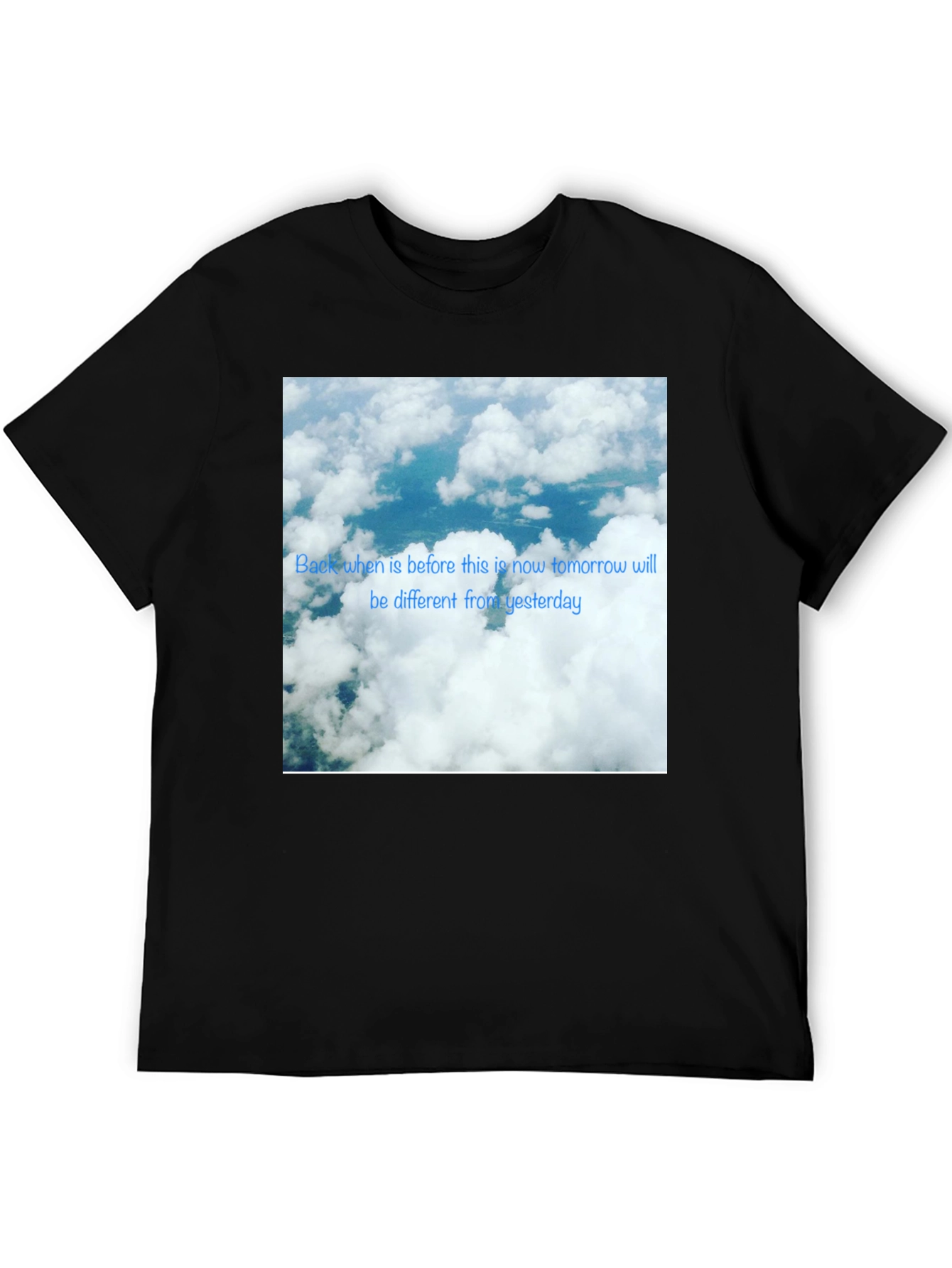 Sky Cloud Photo T-Shirt - Modern Design