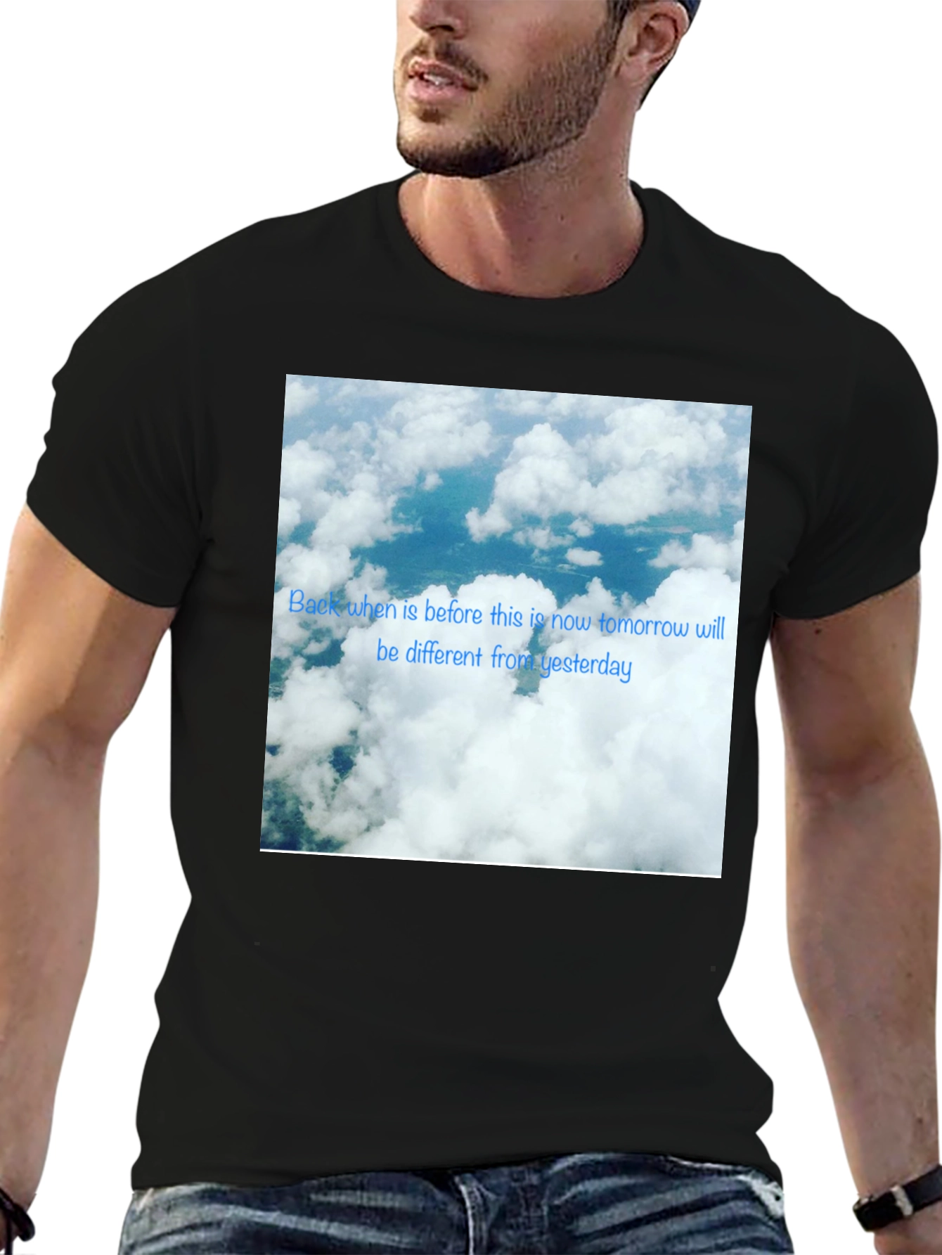 Sky Cloud Photo T-Shirt - Modern Design