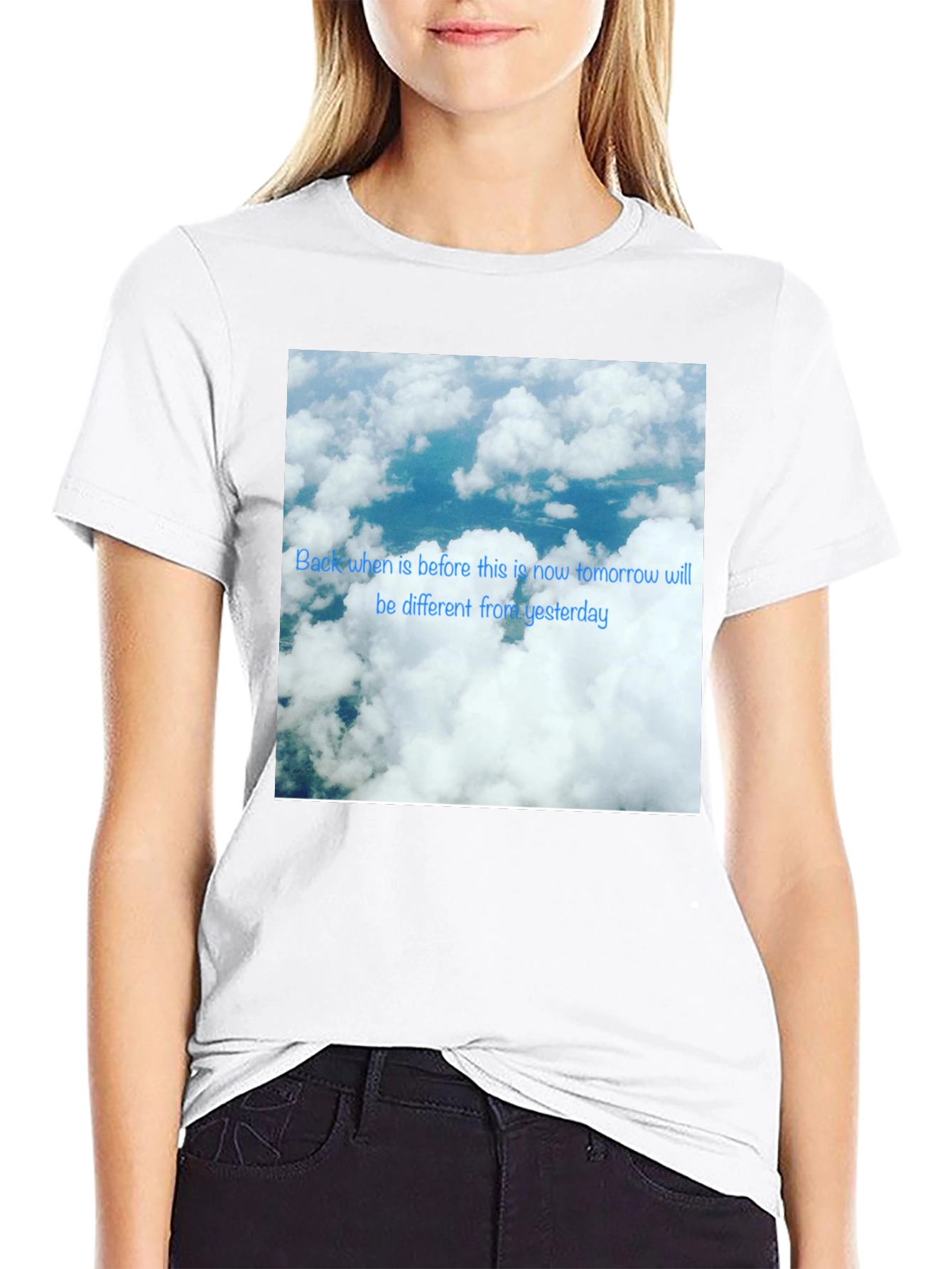 Sky Cloud Photo T-Shirt - Modern Design