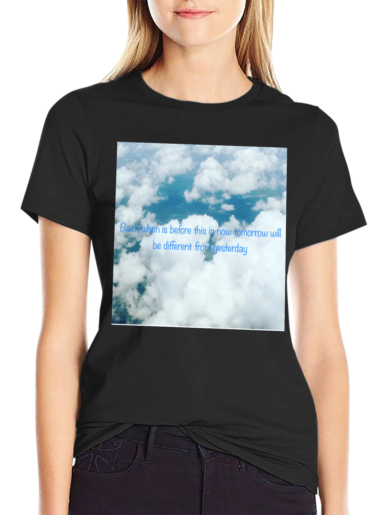 Sky Cloud Photo T-Shirt - Modern Design