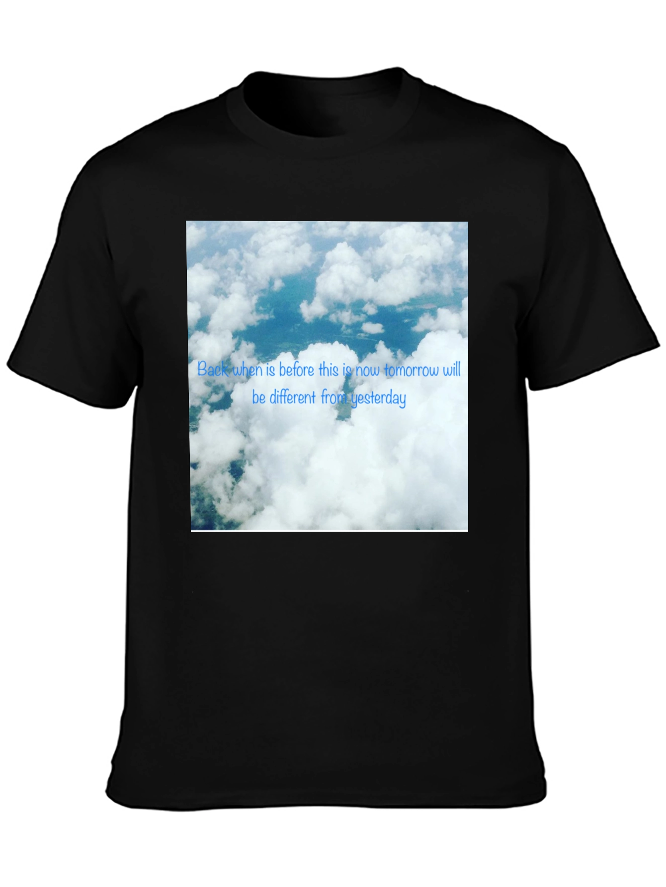 Sky Cloud Photo T-Shirt - Modern Design