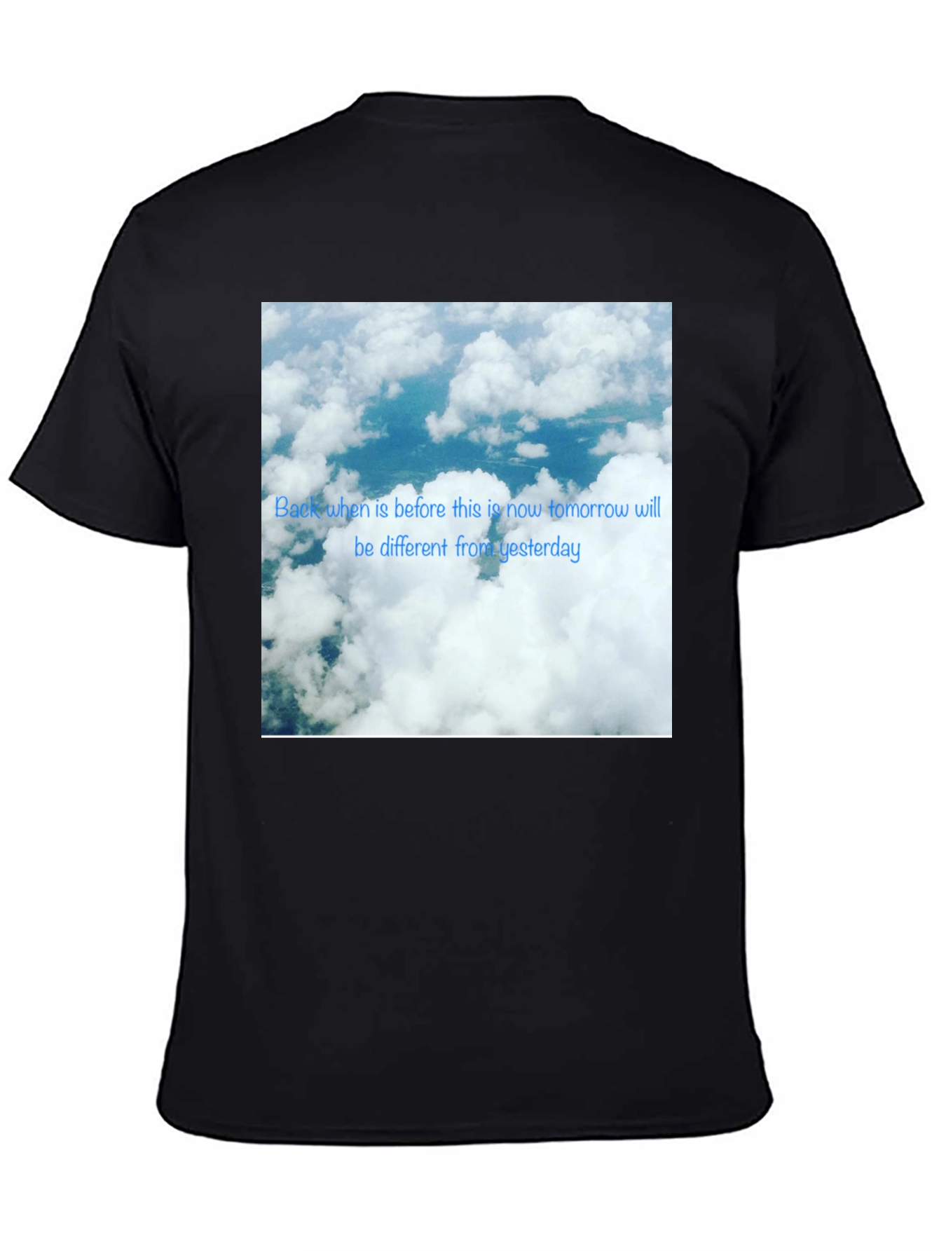 Sky Cloud Photo T-Shirt - Modern Design
