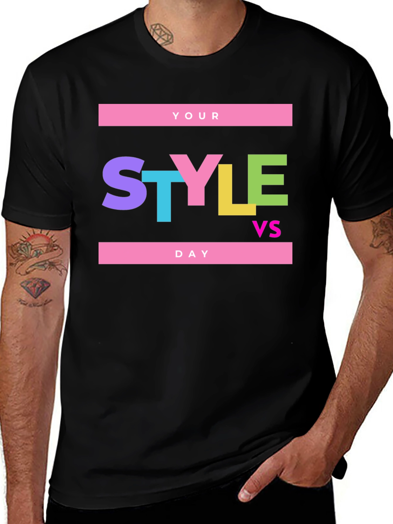 Your Style vs Day Graphic Tee