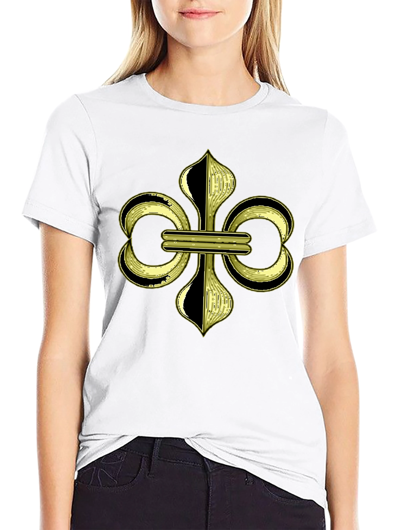 Fleur-de-lis Graphic Black T-Shirt