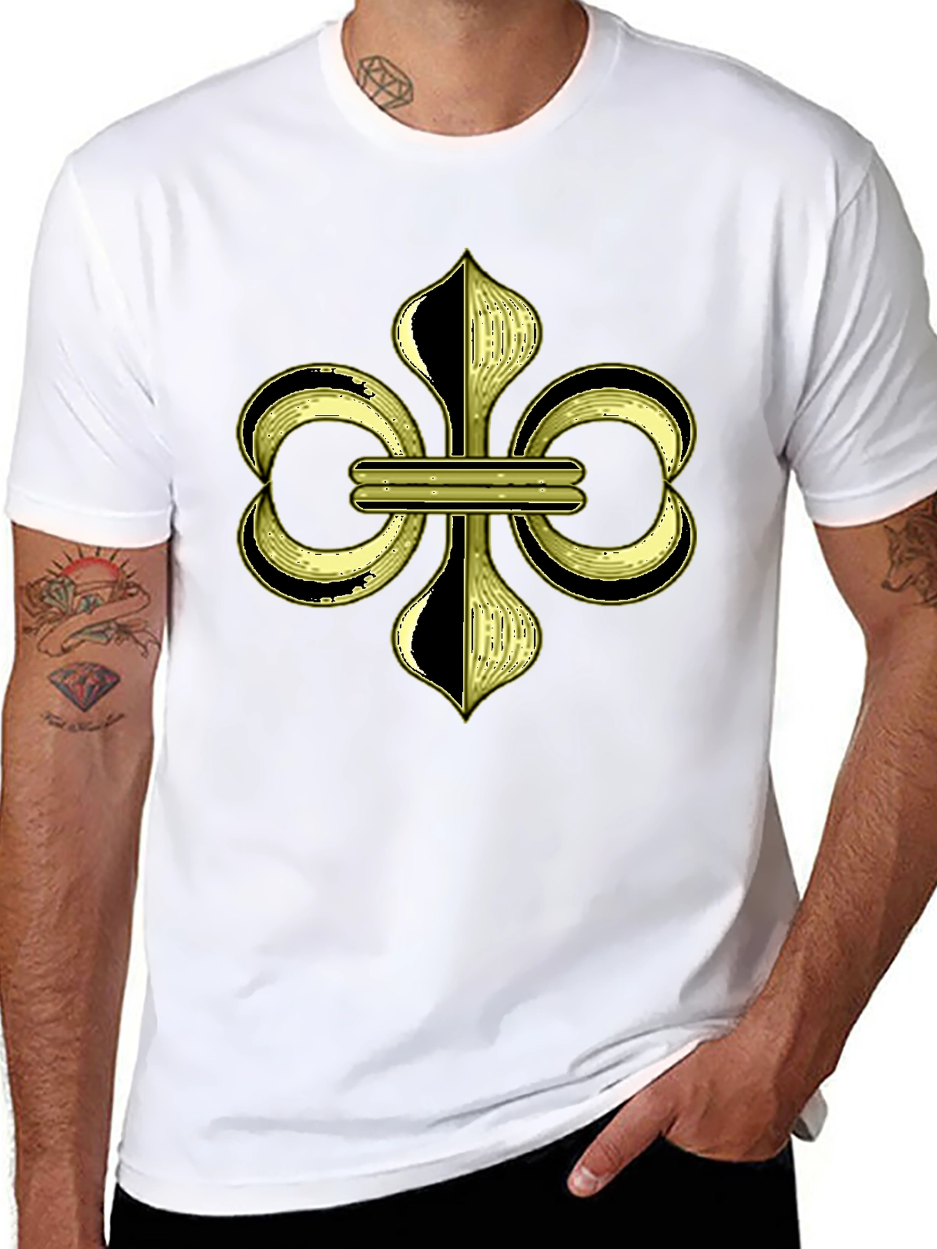 Fleur-de-lis Graphic Black T-Shirt