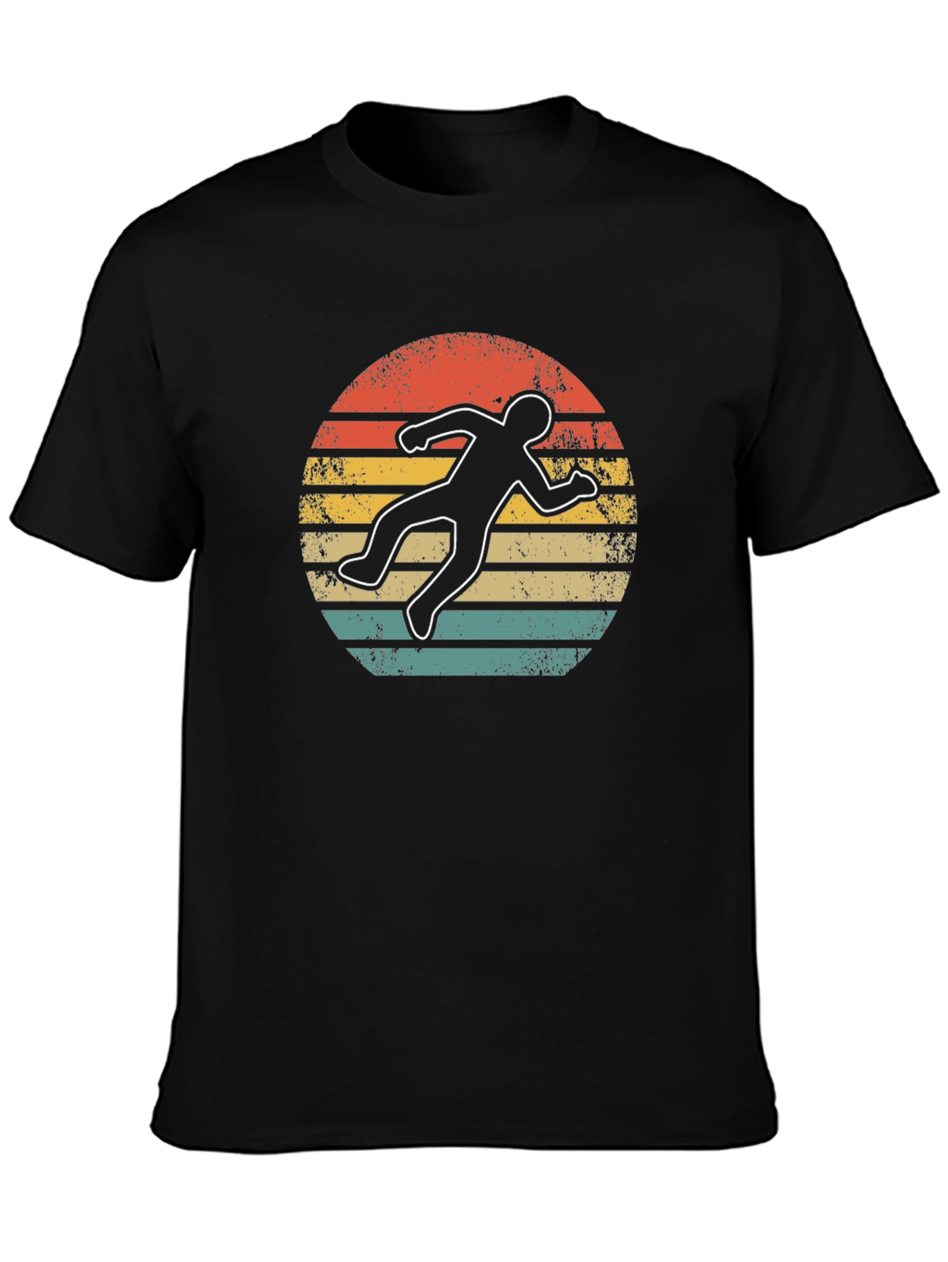 Retro Crime Scene Body Outline T-Shirt