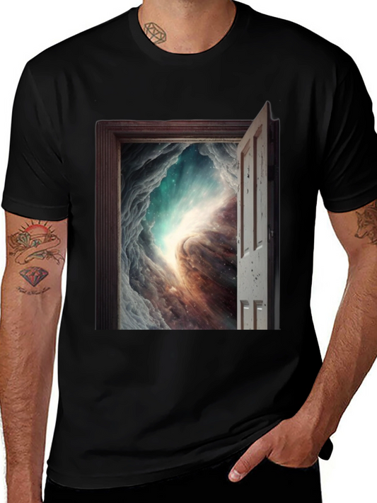 Cosmic Doorway T-Shirt - Black Graphic Tee