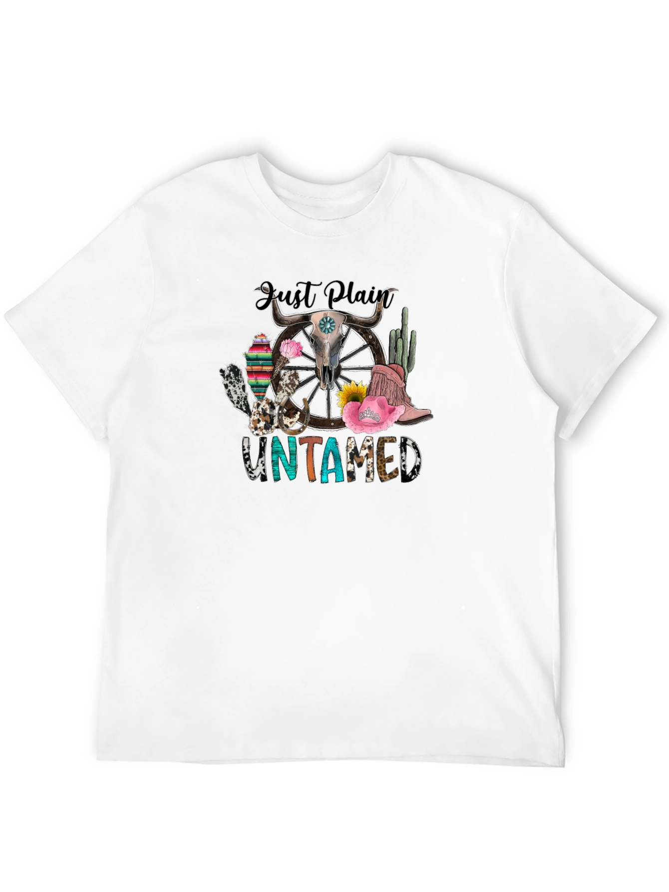 Just Plain Untamed Graphic T-Shirt - Black