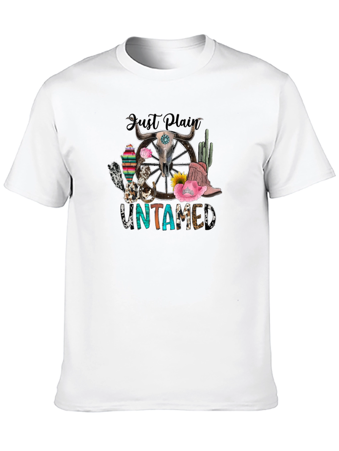 Just Plain Untamed Graphic T-Shirt - Black