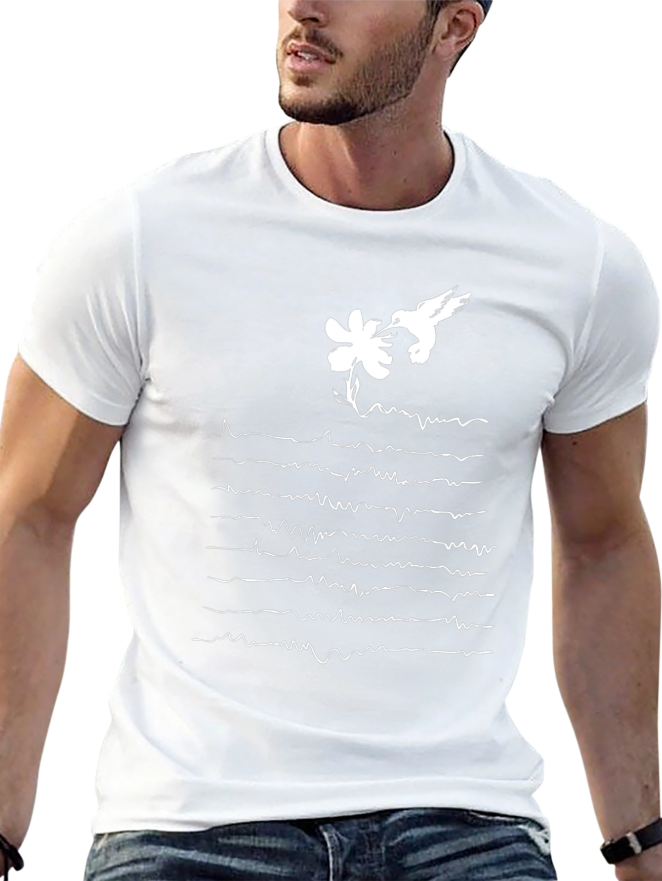 Hummingbird & Floral Pulse T-Shirt