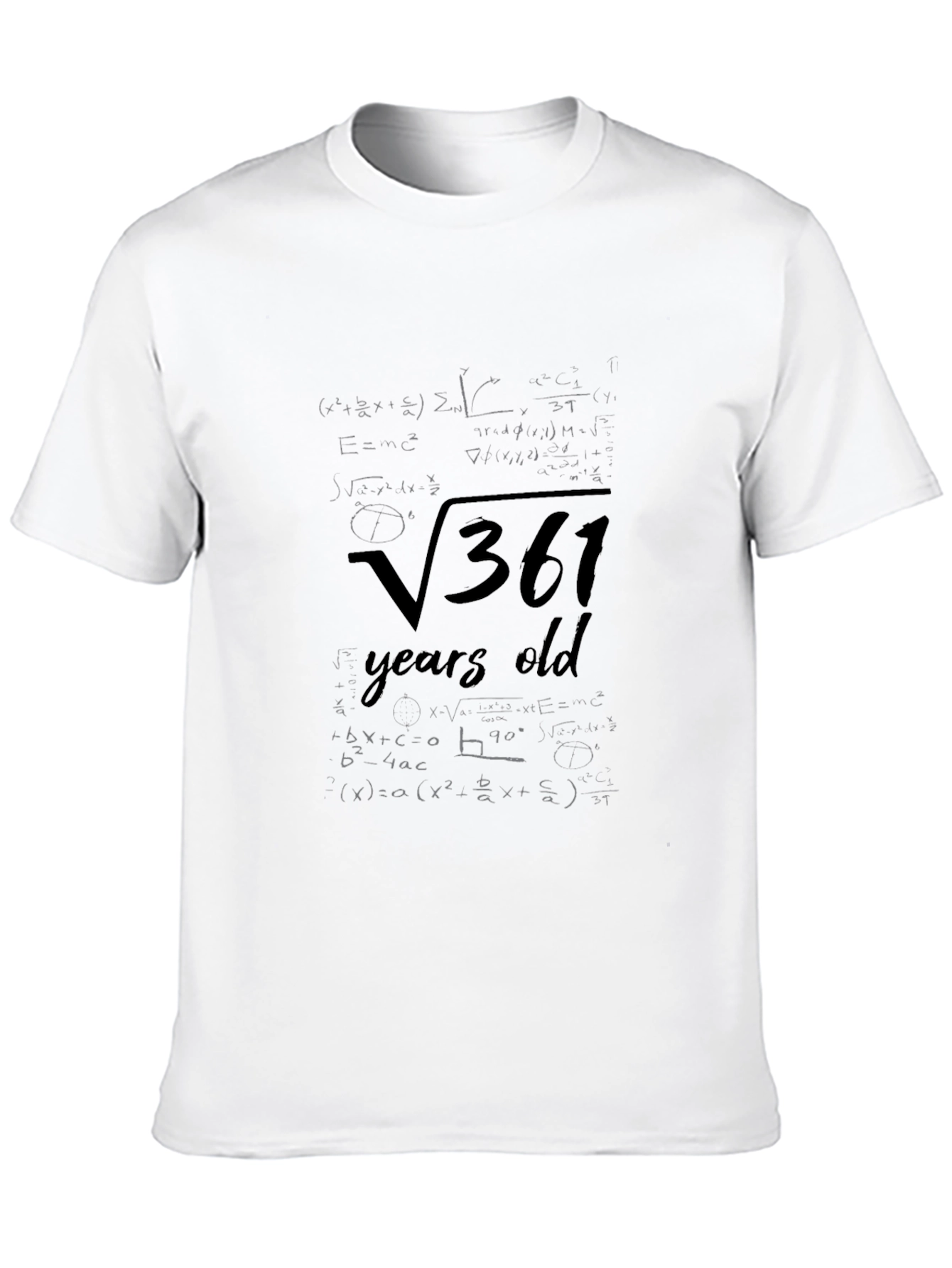 19th Birthday Math T-Shirt Square Root 361