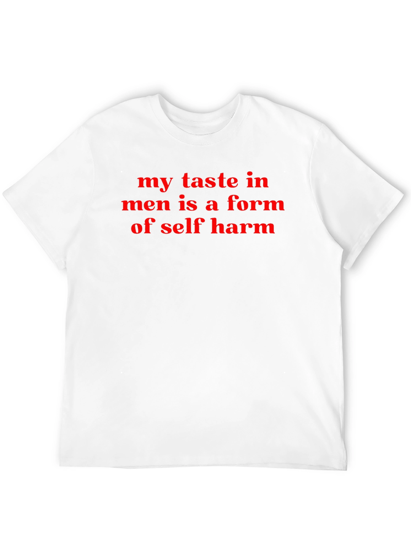 Humorous My Taste in Men Black T-Shirt