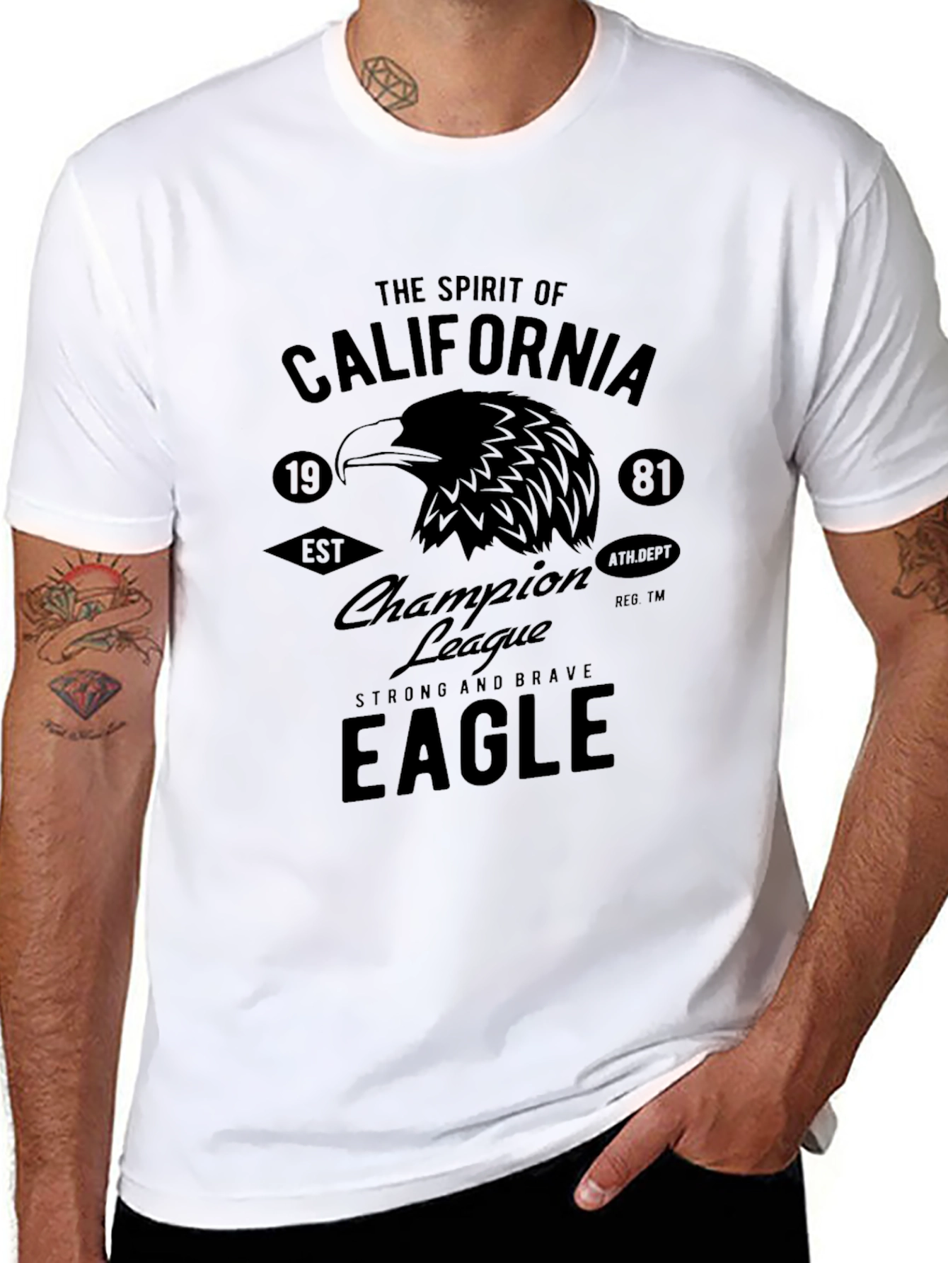 California Eagle Graphic T-Shirt