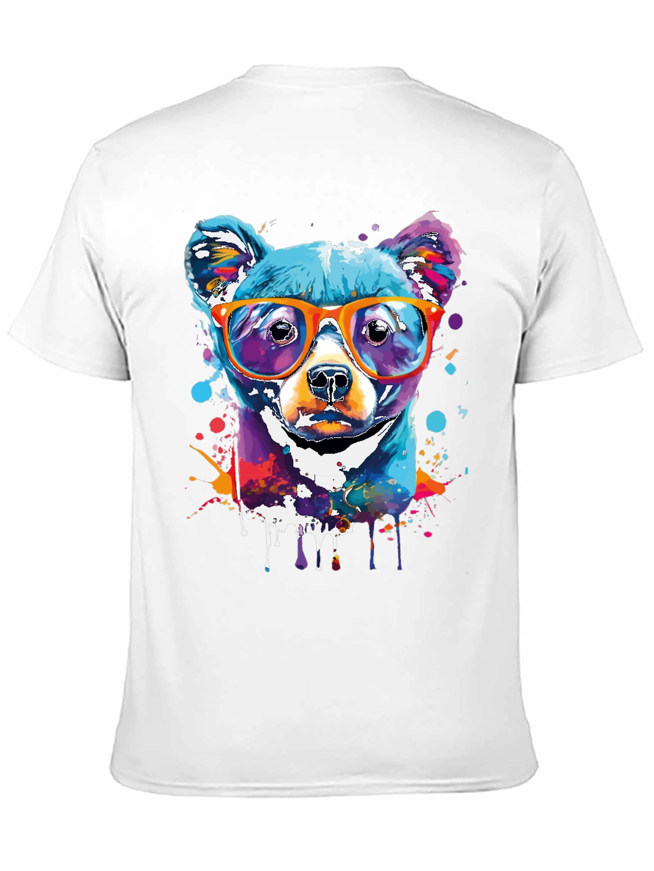 Cool Dog Art T-Shirt - Vibrant Graphic Tee