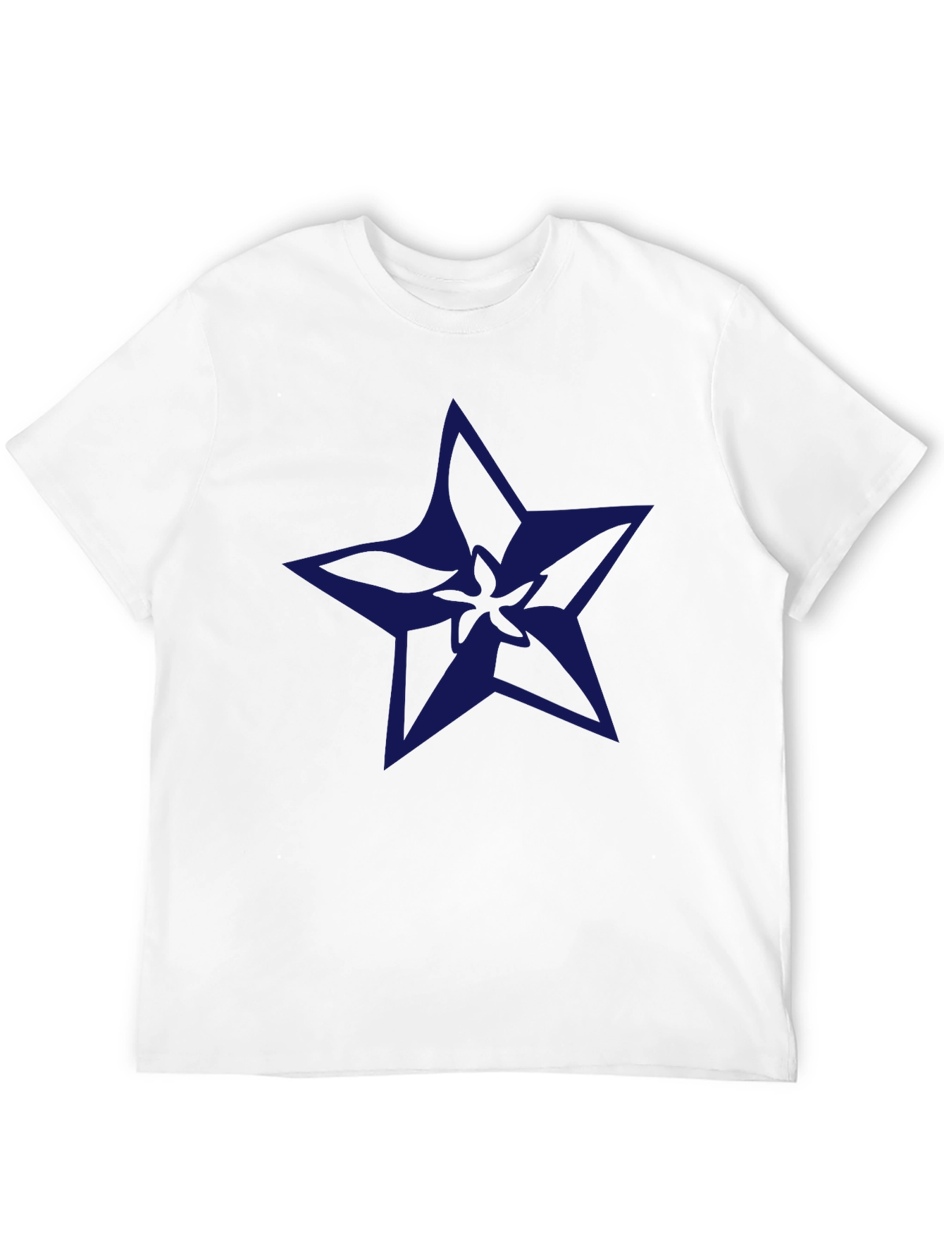 Navy Star Graphic Black T-Shirt